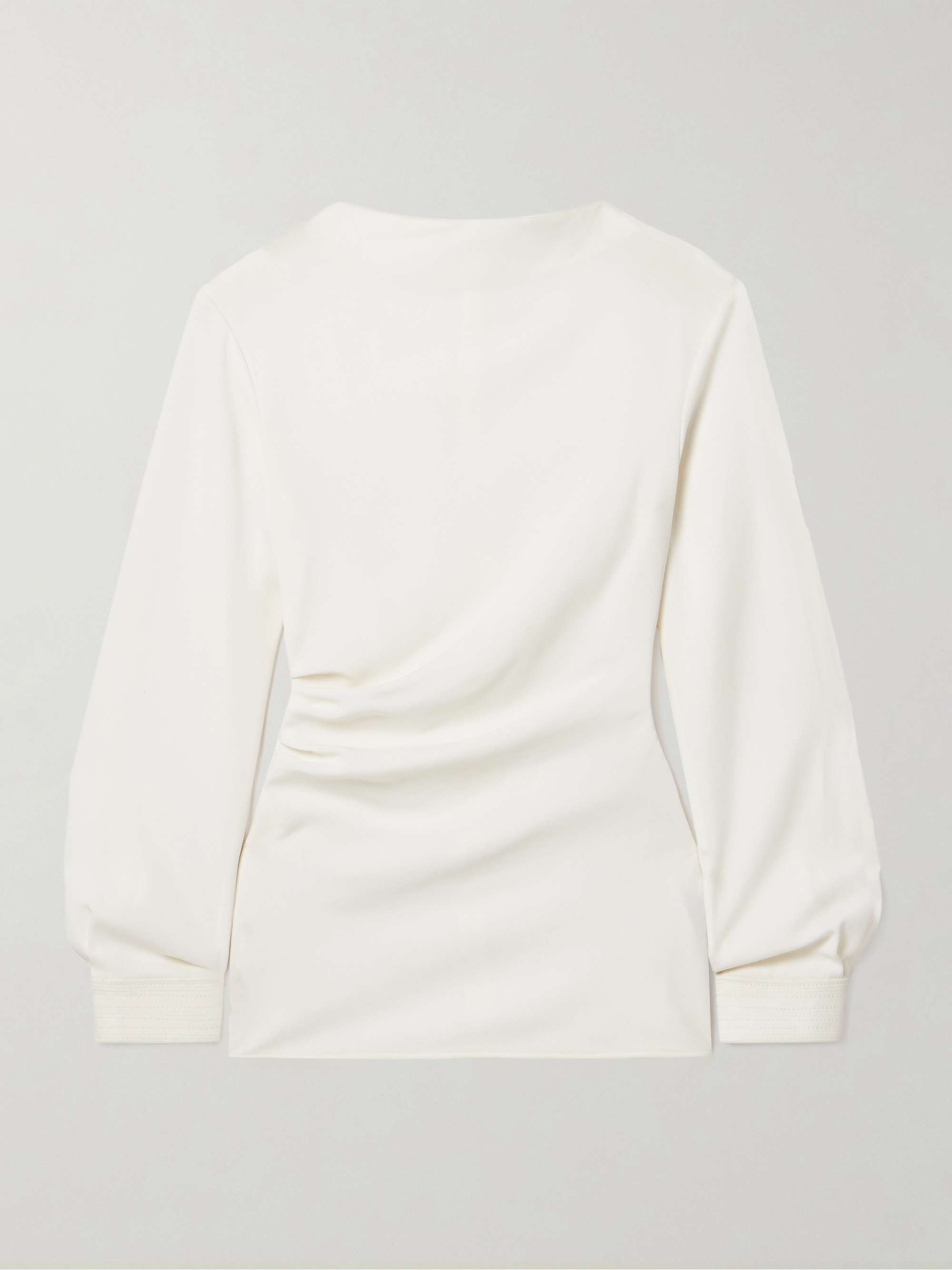 Alexis gathered crepe top view