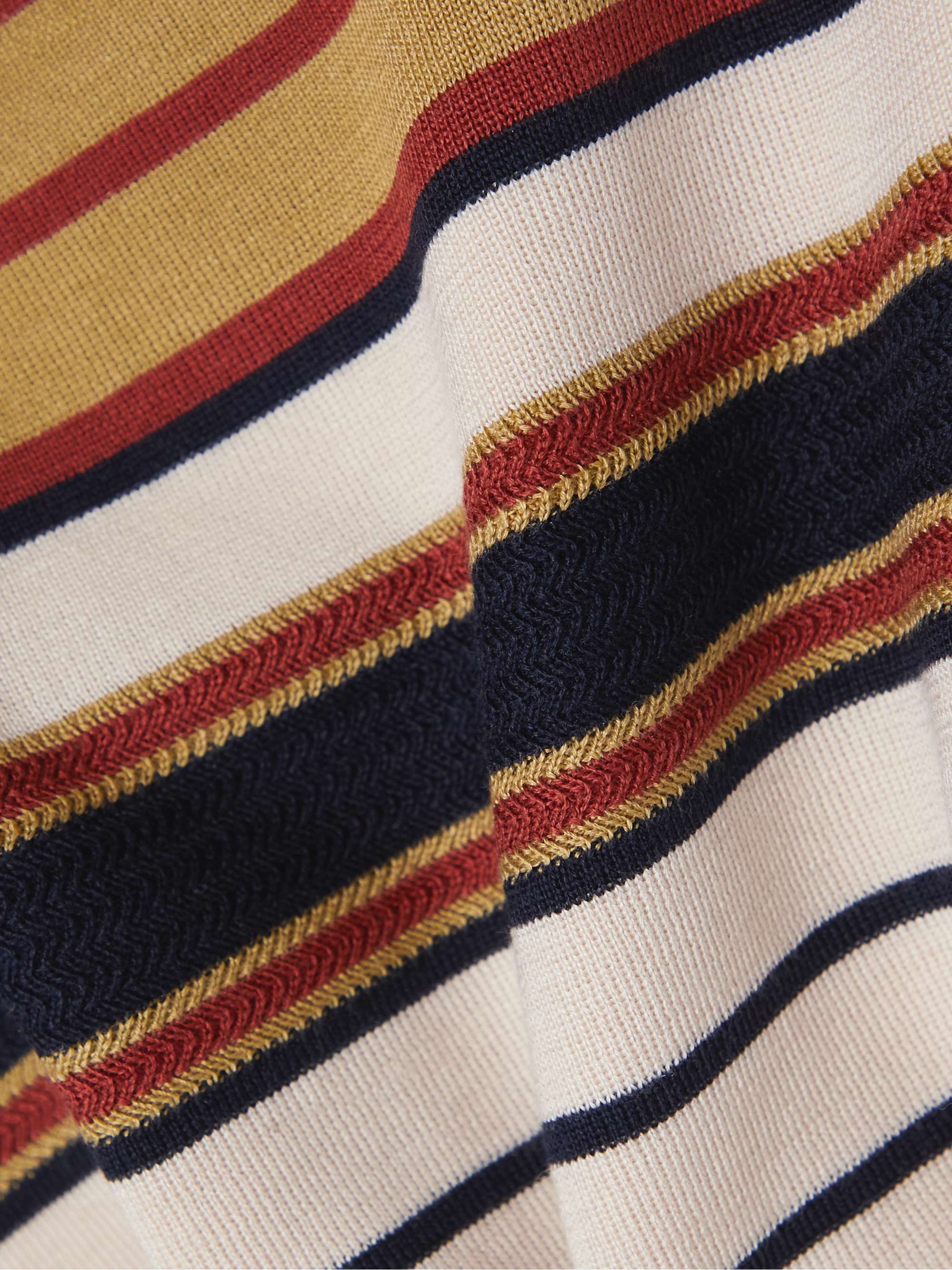 Striped silk and cotton-blend vest view