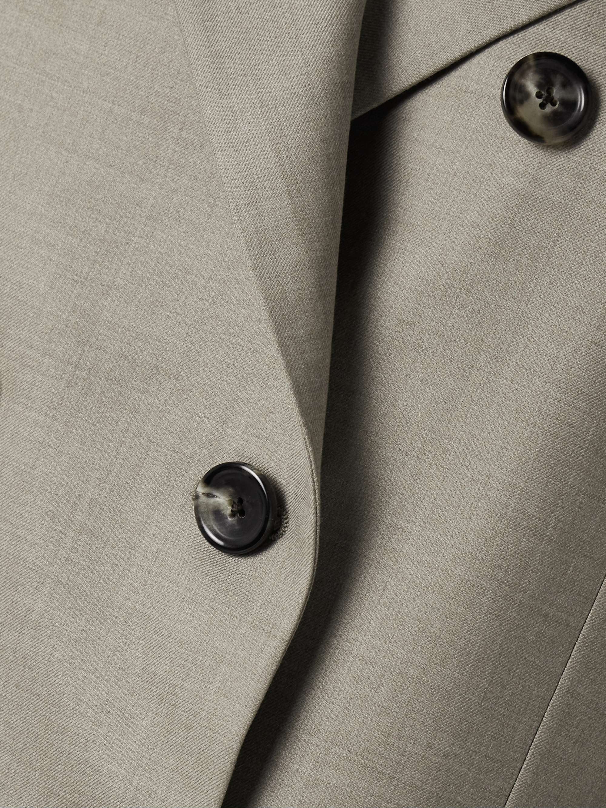 Ananda double-breasted wool-twill blazer view