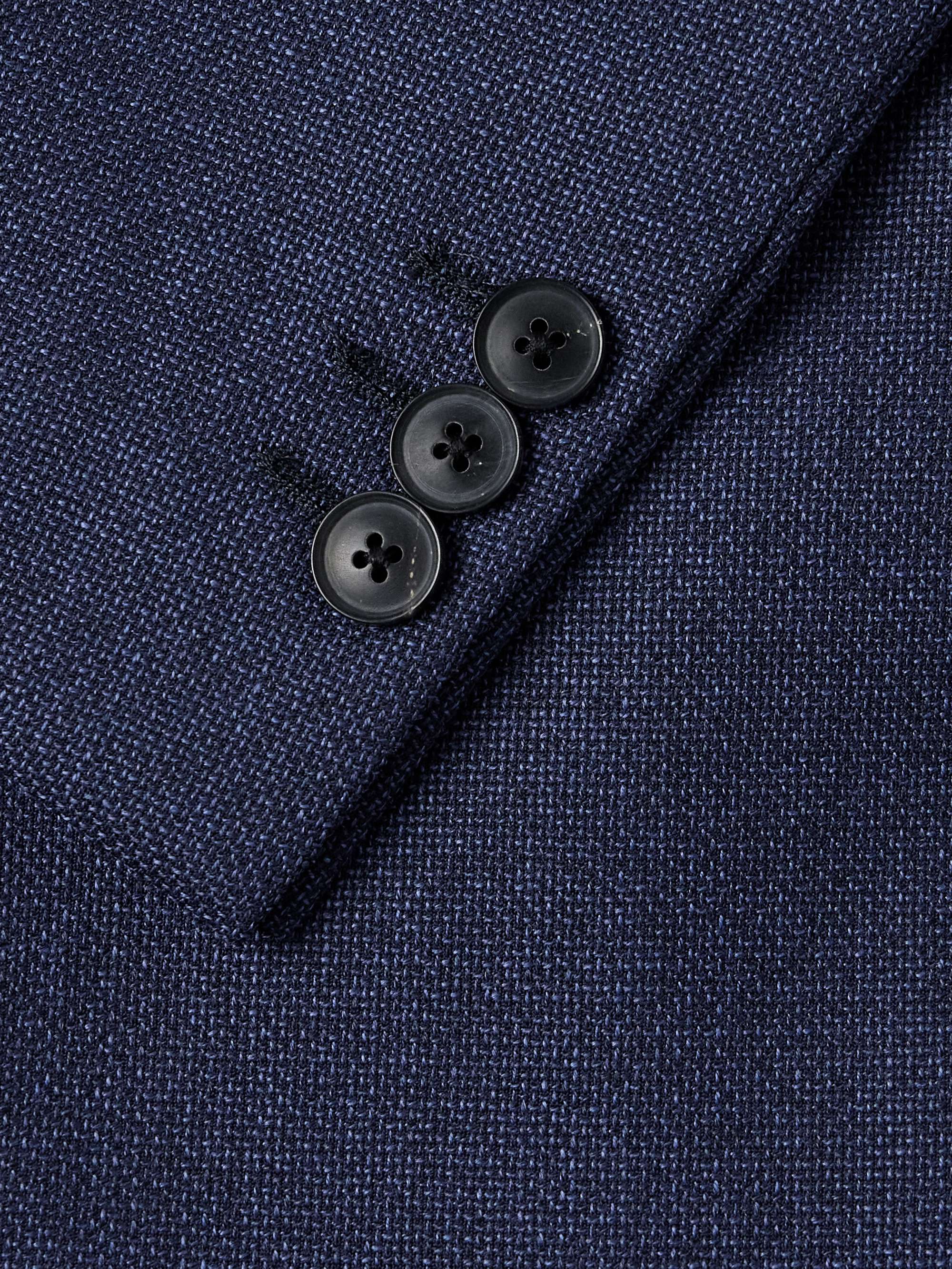 Double-Breasted Wool-Piqué Suit Jacket view