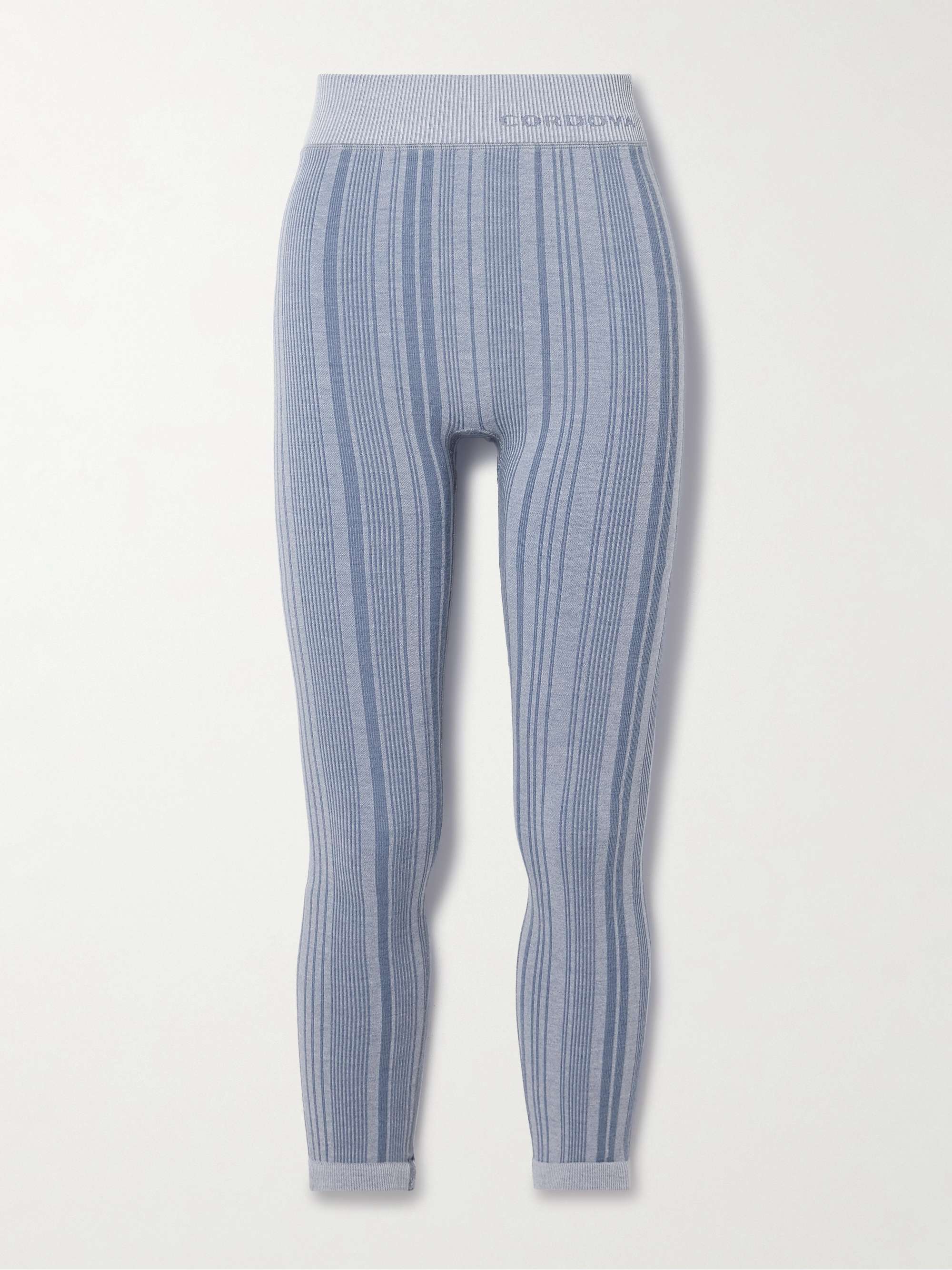 Sol striped stretch-jersey leggings view