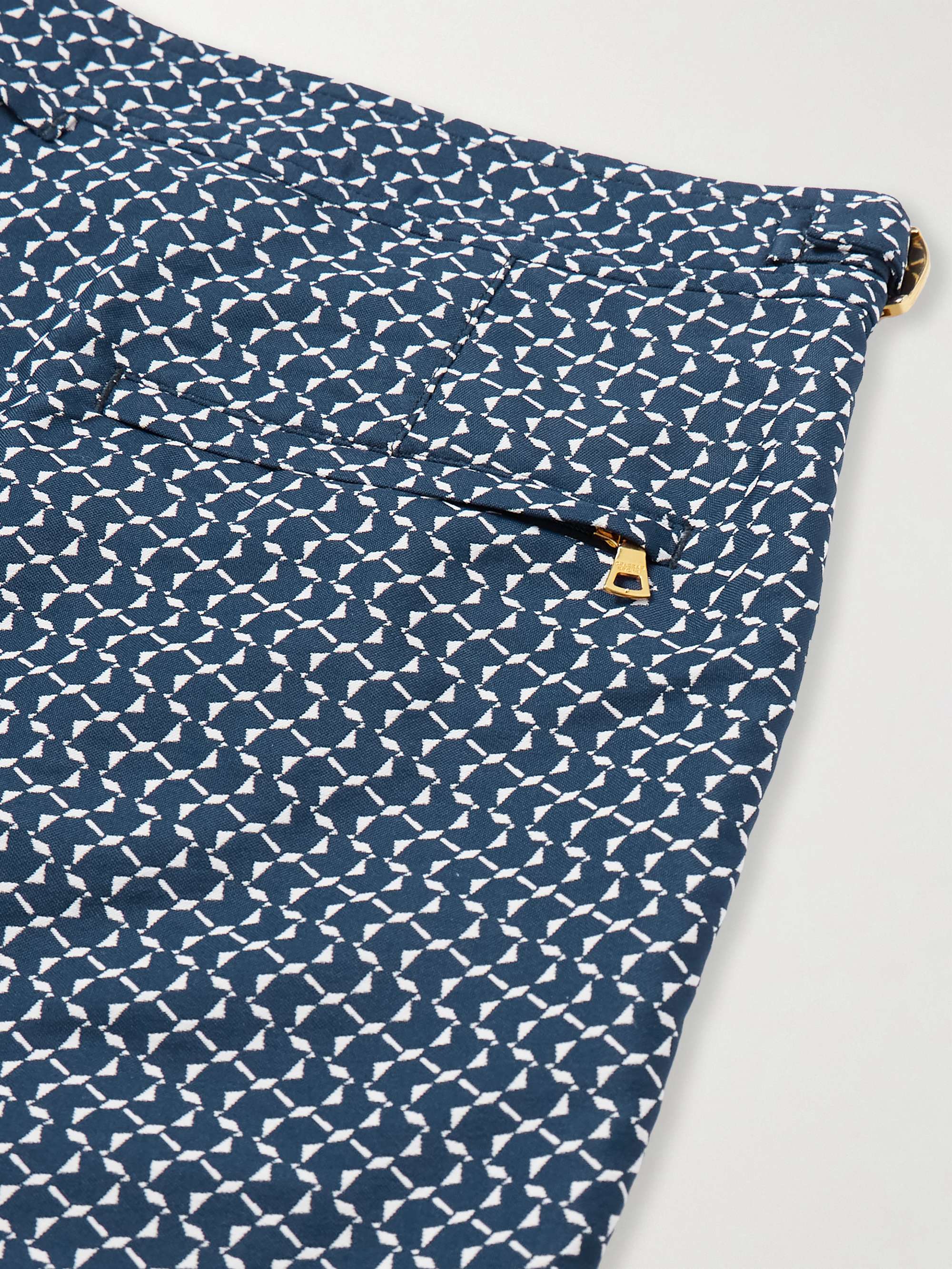 Bulldog Origami Slim-Fit Mid-Length Recycled-Jacquard Swim Shorts view