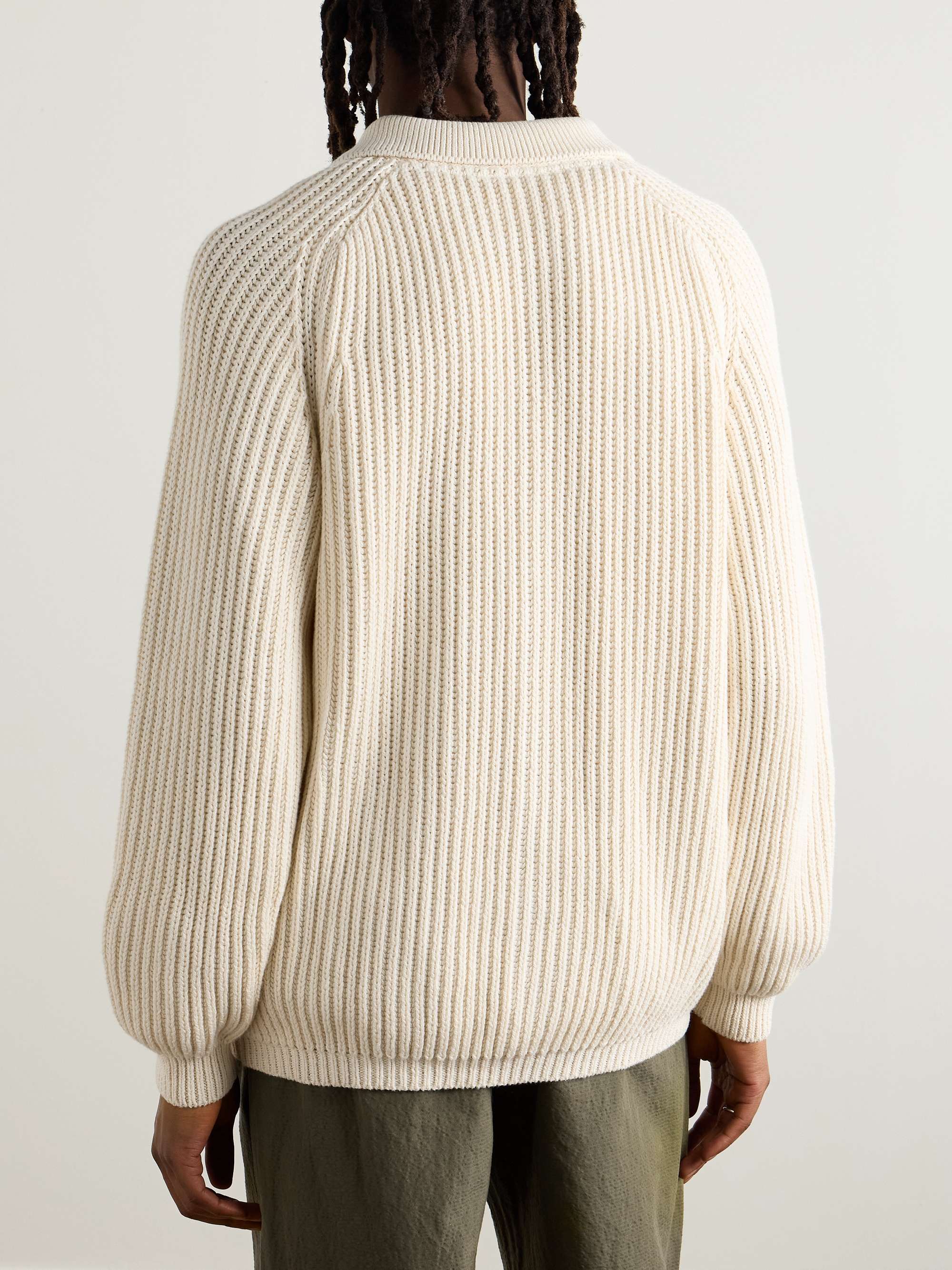 Juhi Ribbed-Knit Cotton Cardigan view