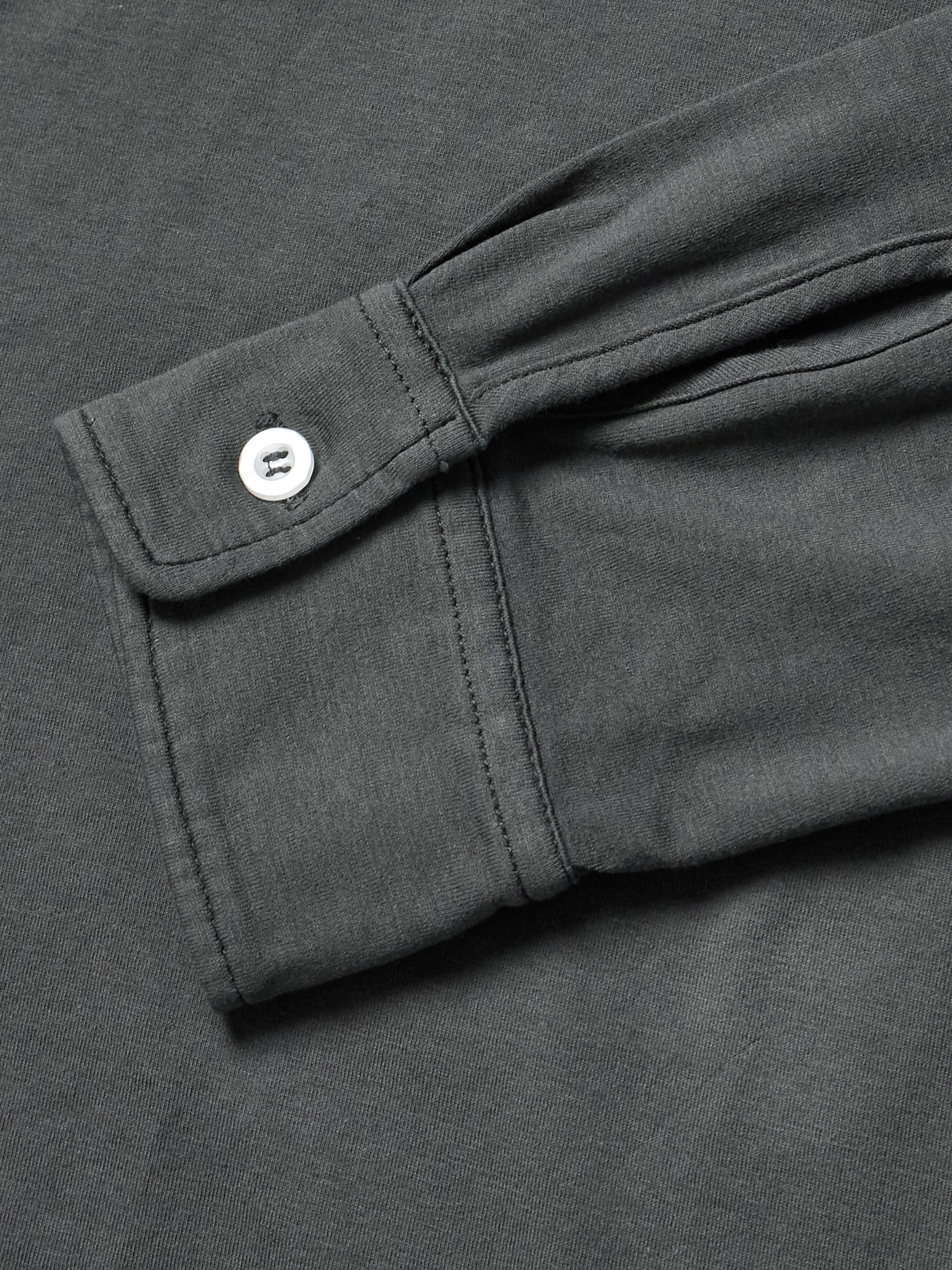 Palmer Cutaway-Collar Stretch-Cotton Jersey Shirt view