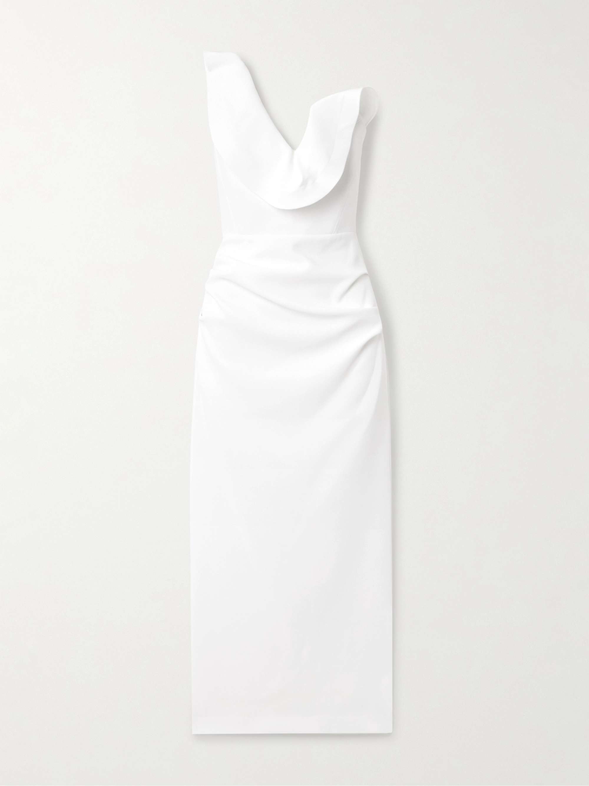 Requiem strapless faille gown view