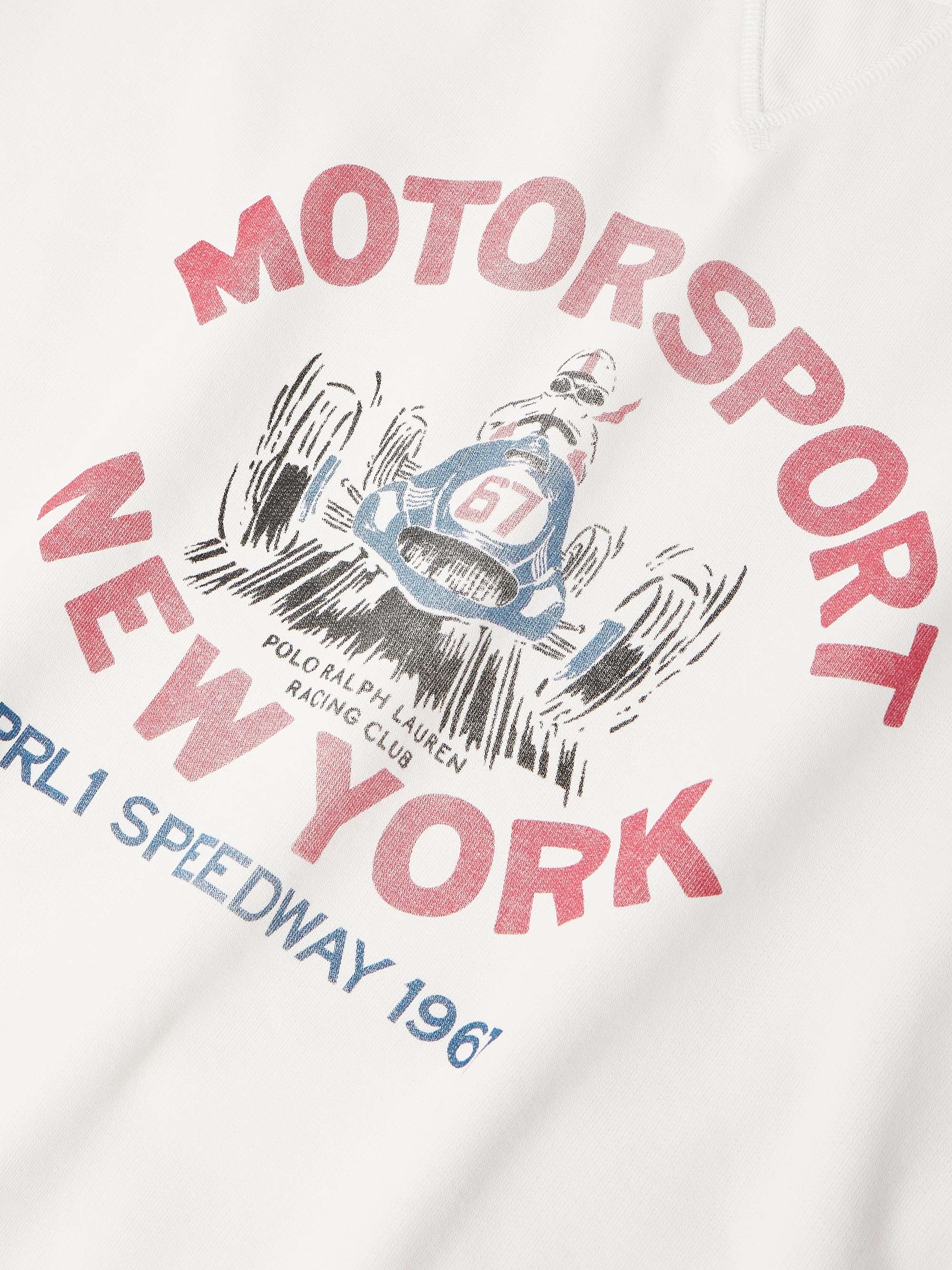 Printed Cotton-Blend Jersey Sweatshirt view