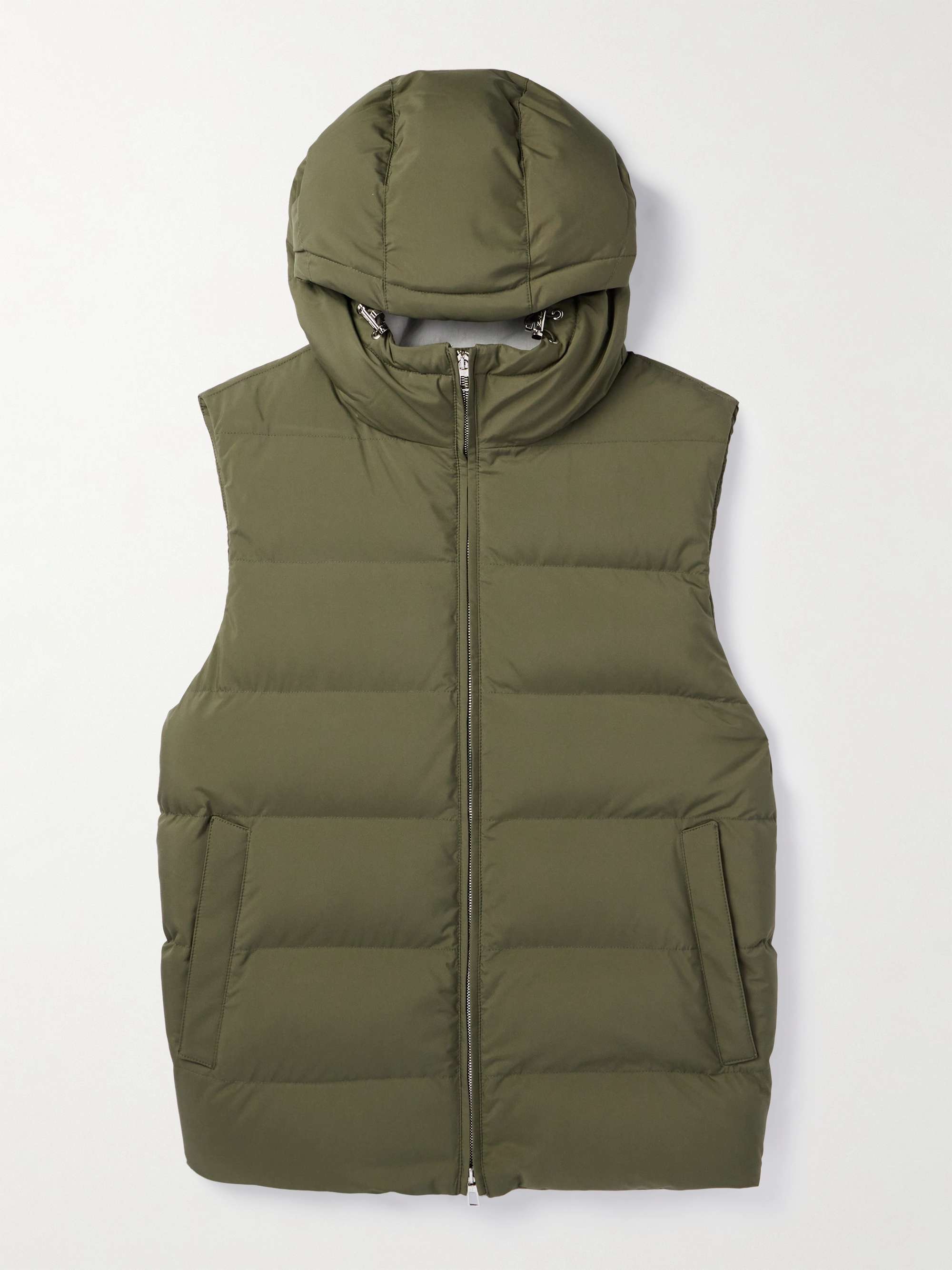Quilted Padded Shell Hooded Gilet view