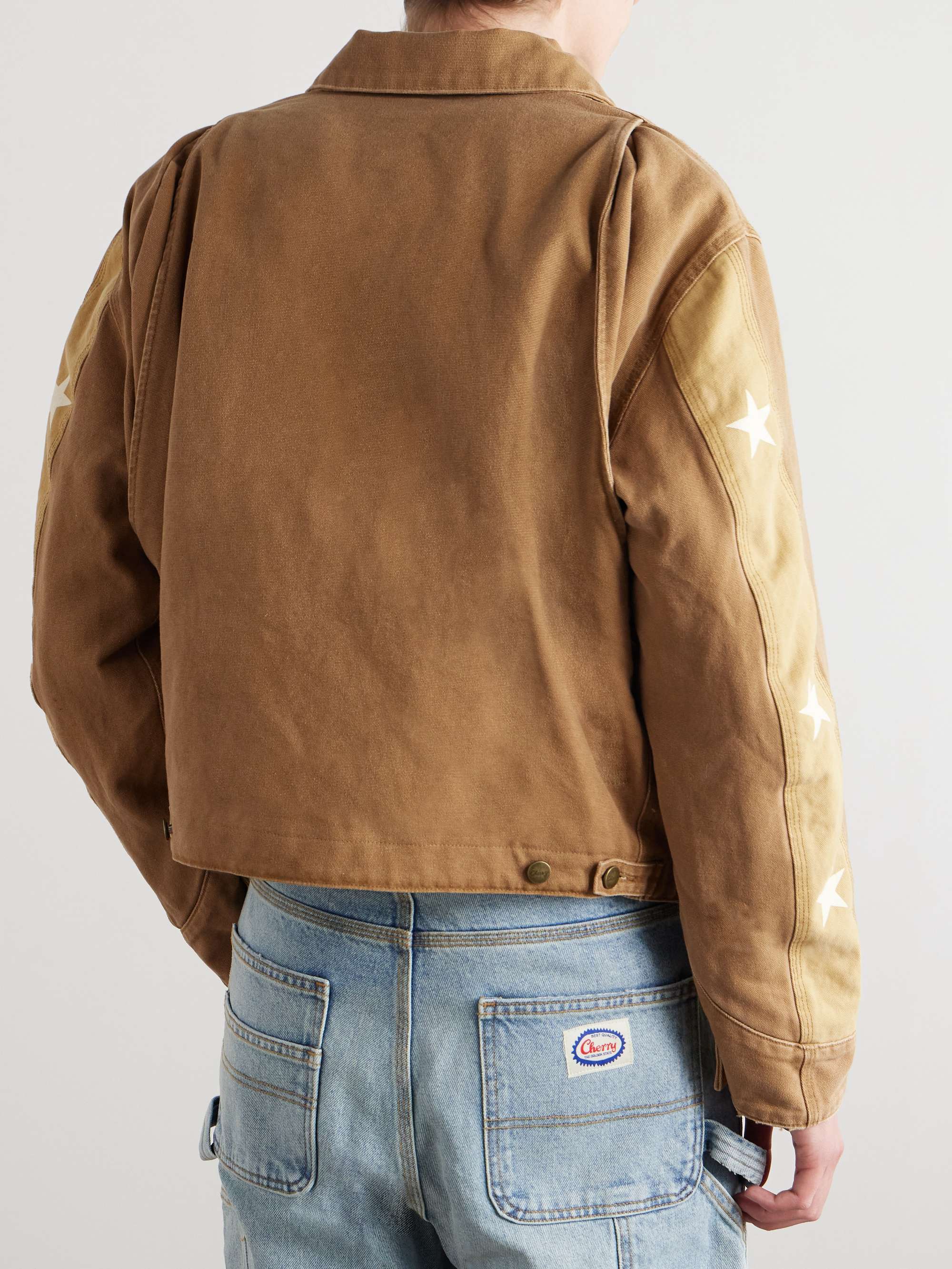 Mechanic Printed Cotton-Canvas Trucker Jacket view
