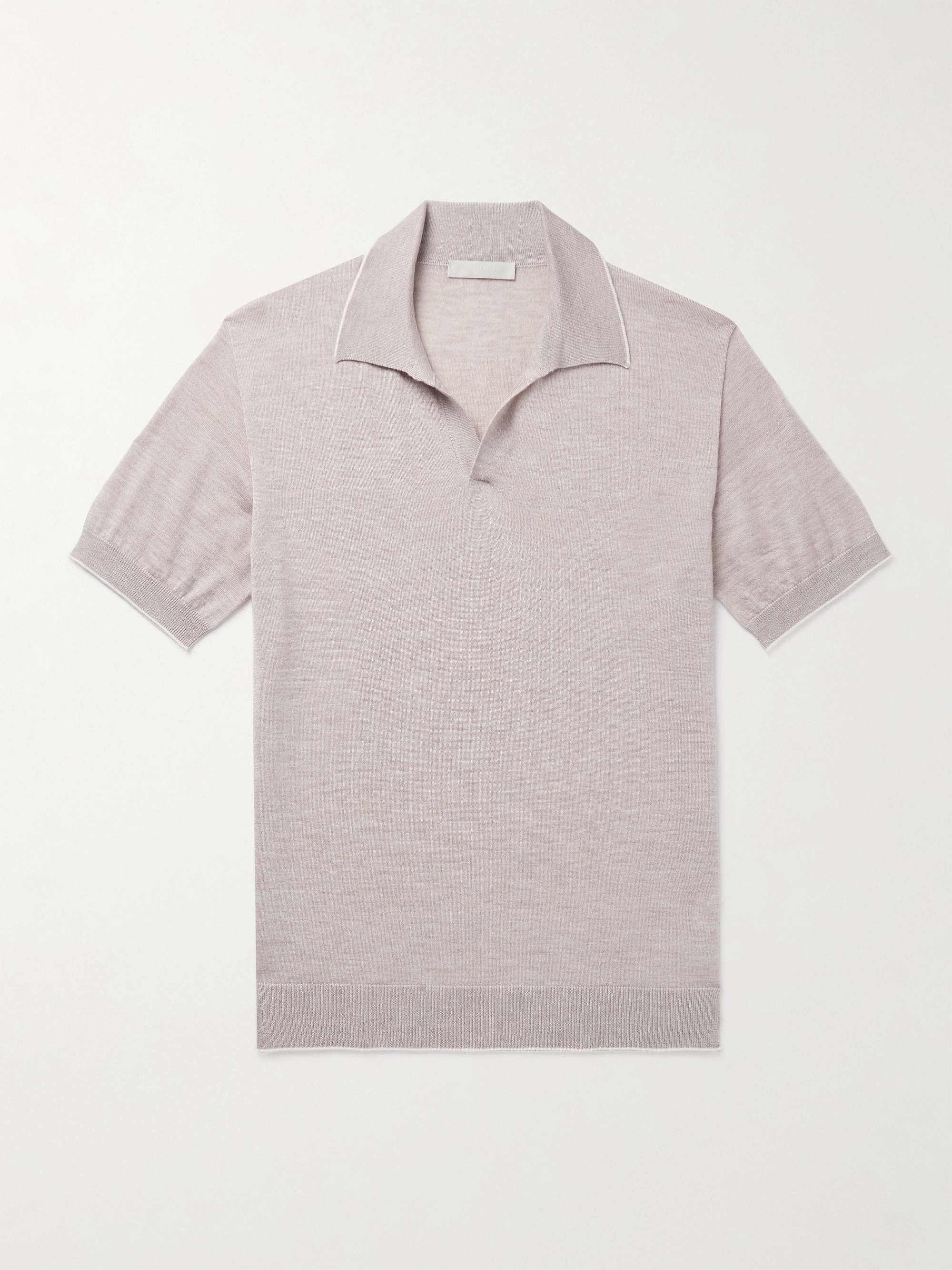 Capell Cashmere and Silk-Blend Polo Shirt view