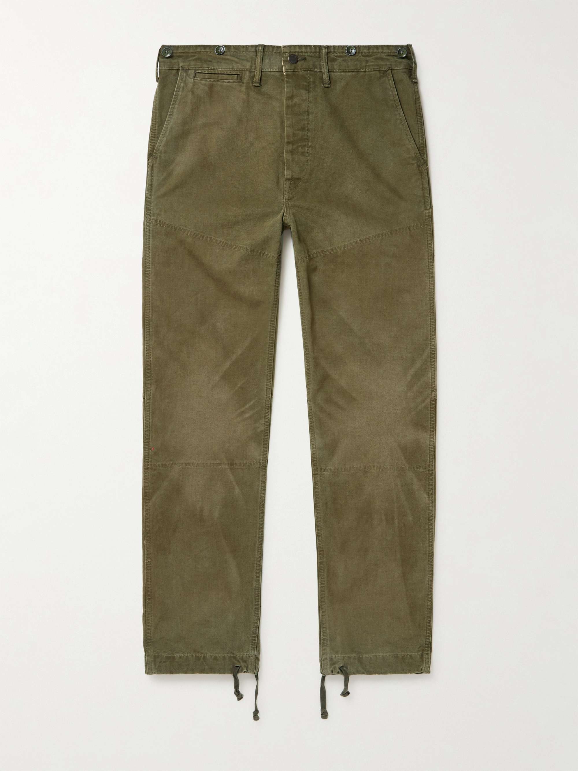 Curtiss Straight-Leg Cotton-Canvas Trousers view
