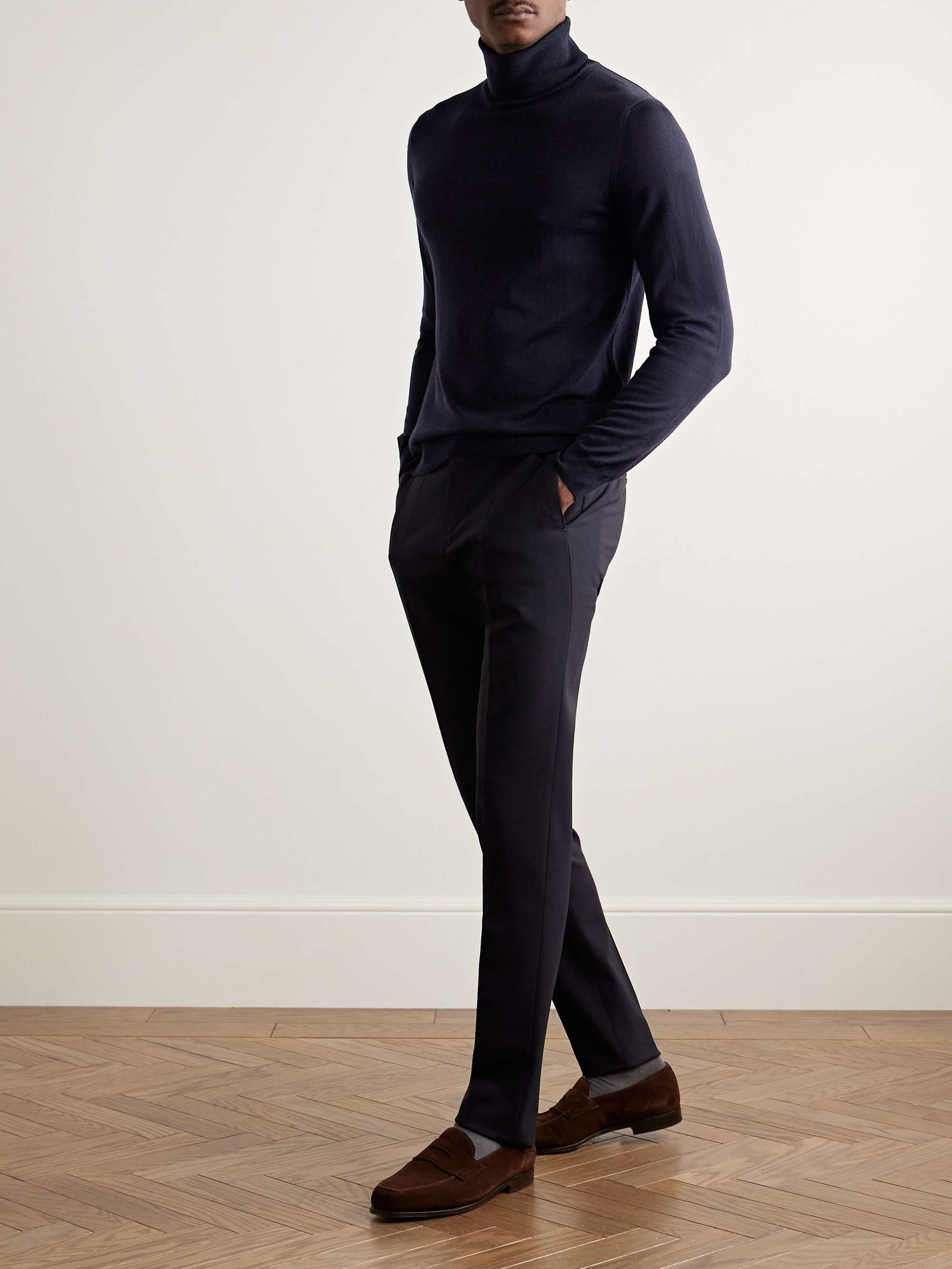 Zanone Slim-Fit Flexwool Rollneck Sweater view