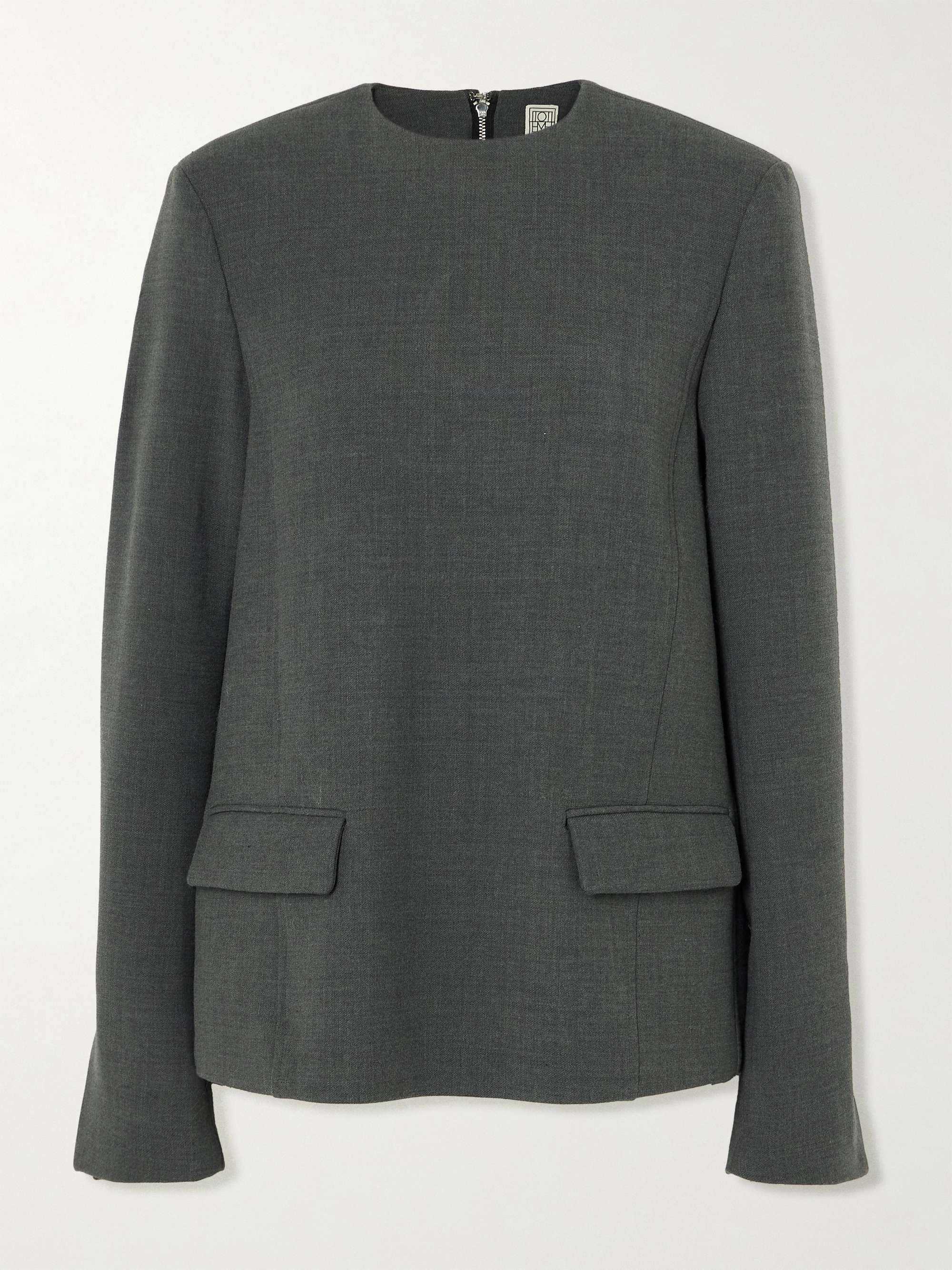 Recycled twill blouse view