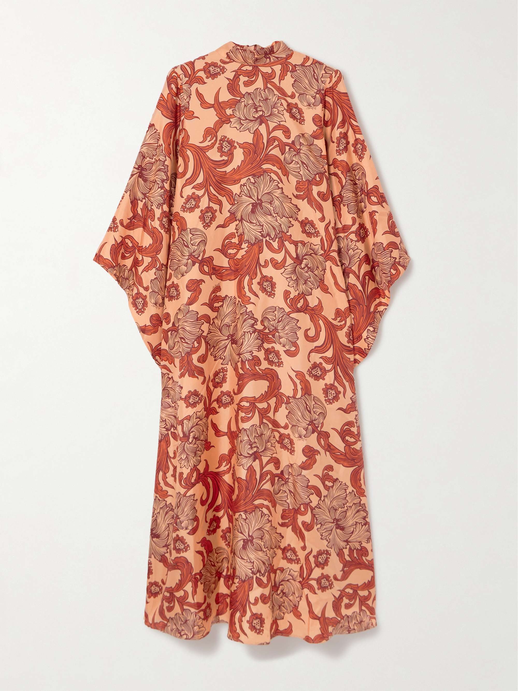 Magnifico printed silk-twill maxi dress view