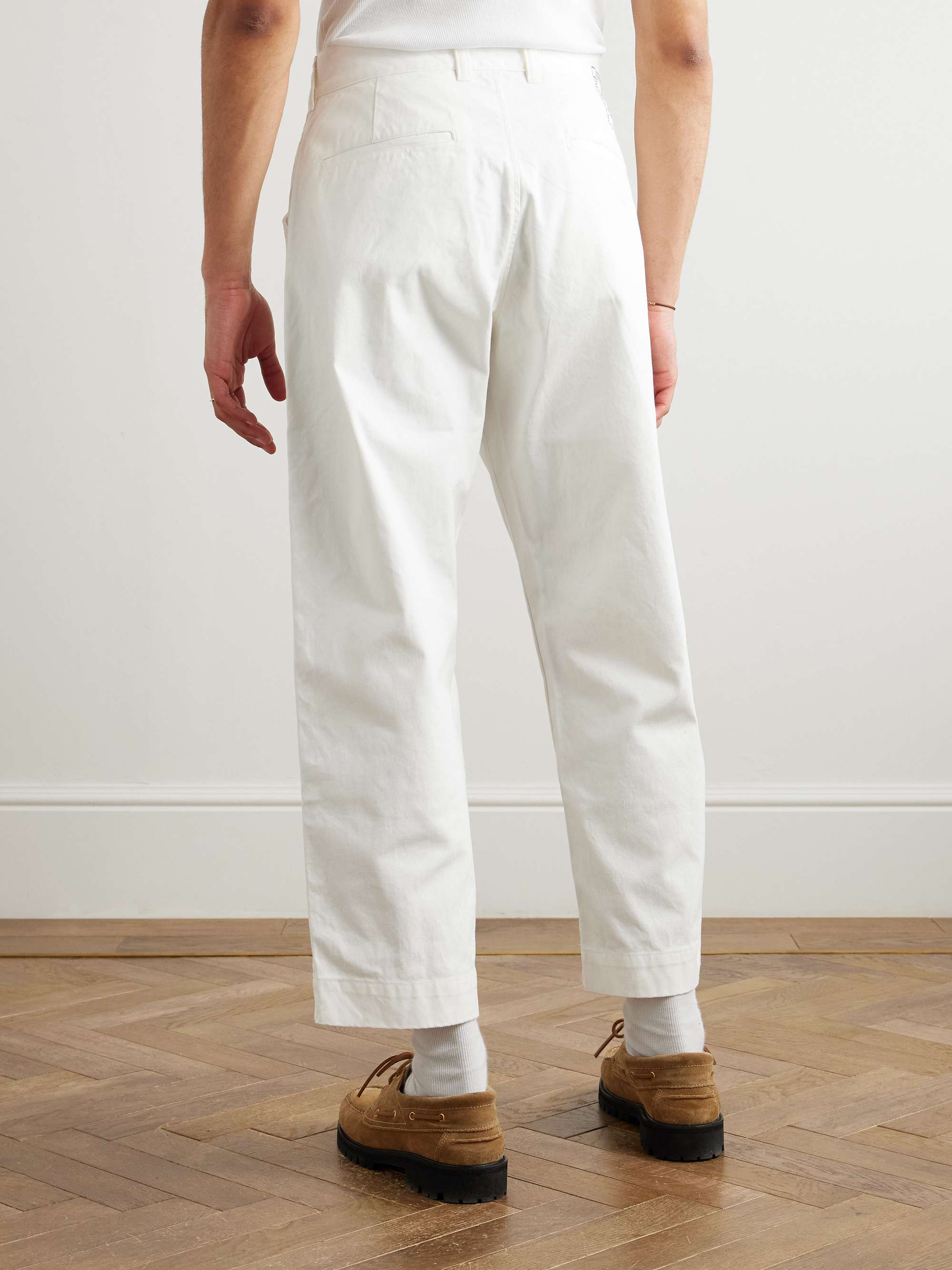 BW Straight-Leg Cotton-Canvas Trousers view