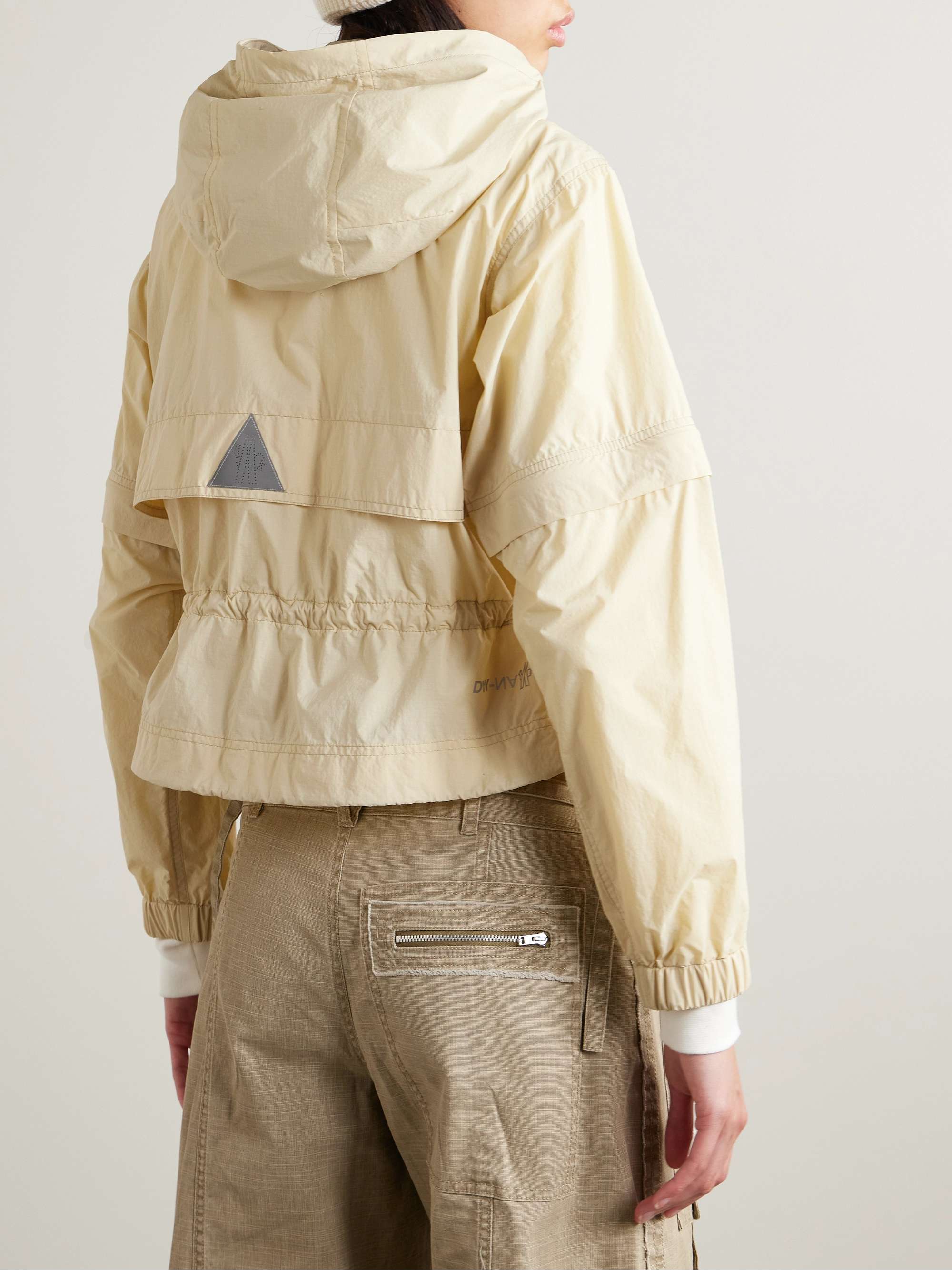 Limosee hooded crinkled-shell jacket view