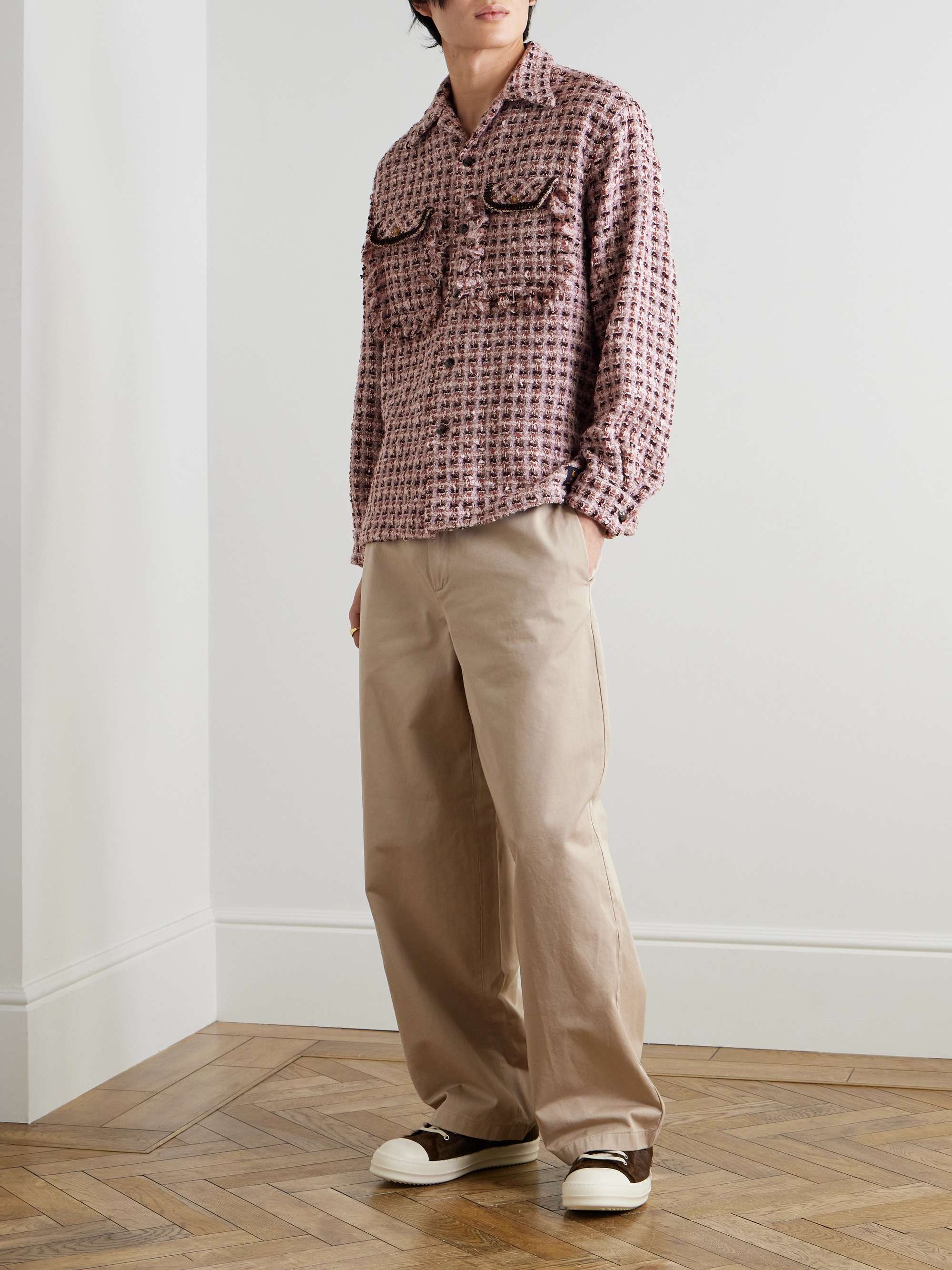 Wool-Blend Tweed Overshirt view