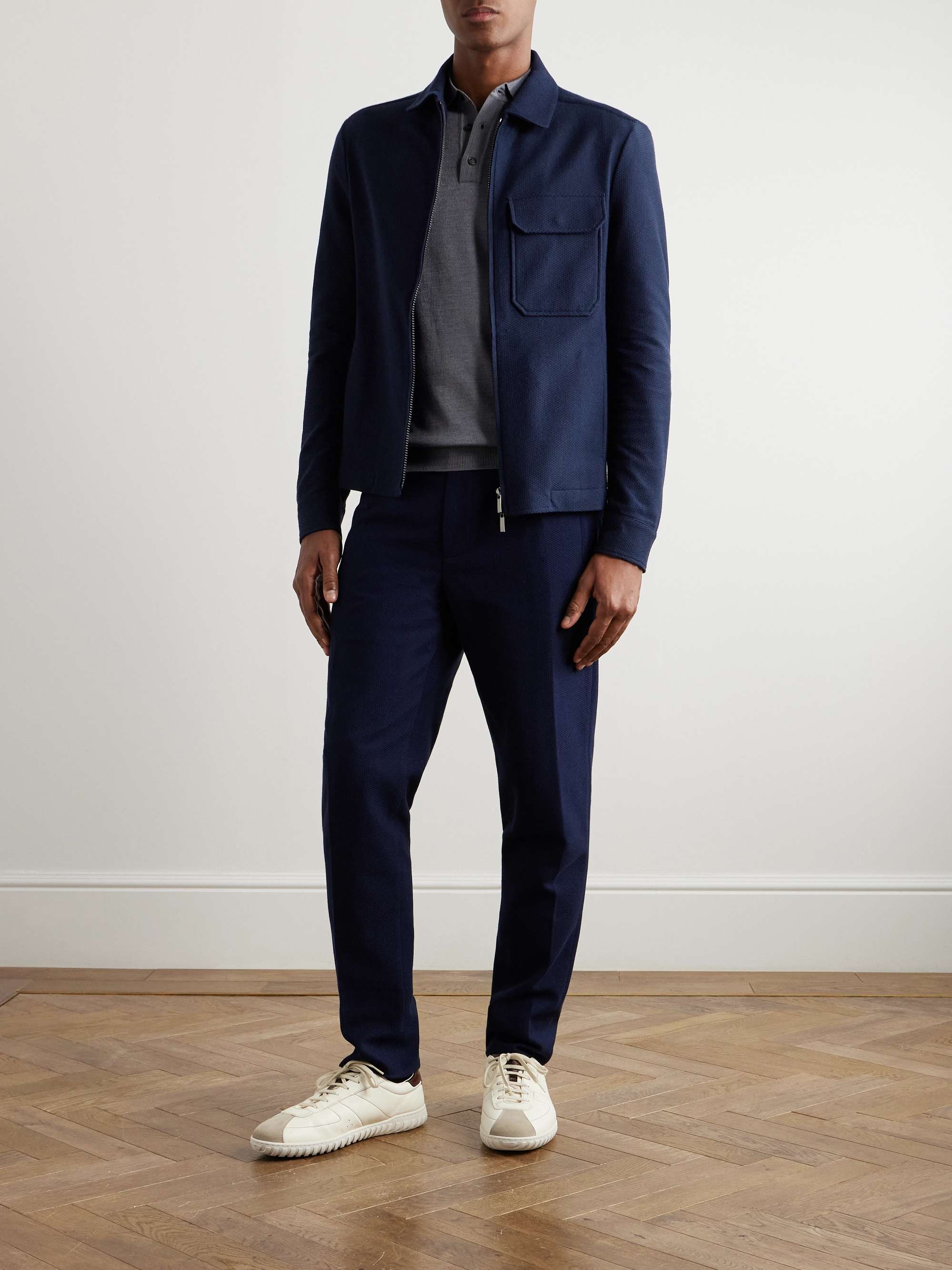 Zanone Cotton Zip-Up Jacket view
