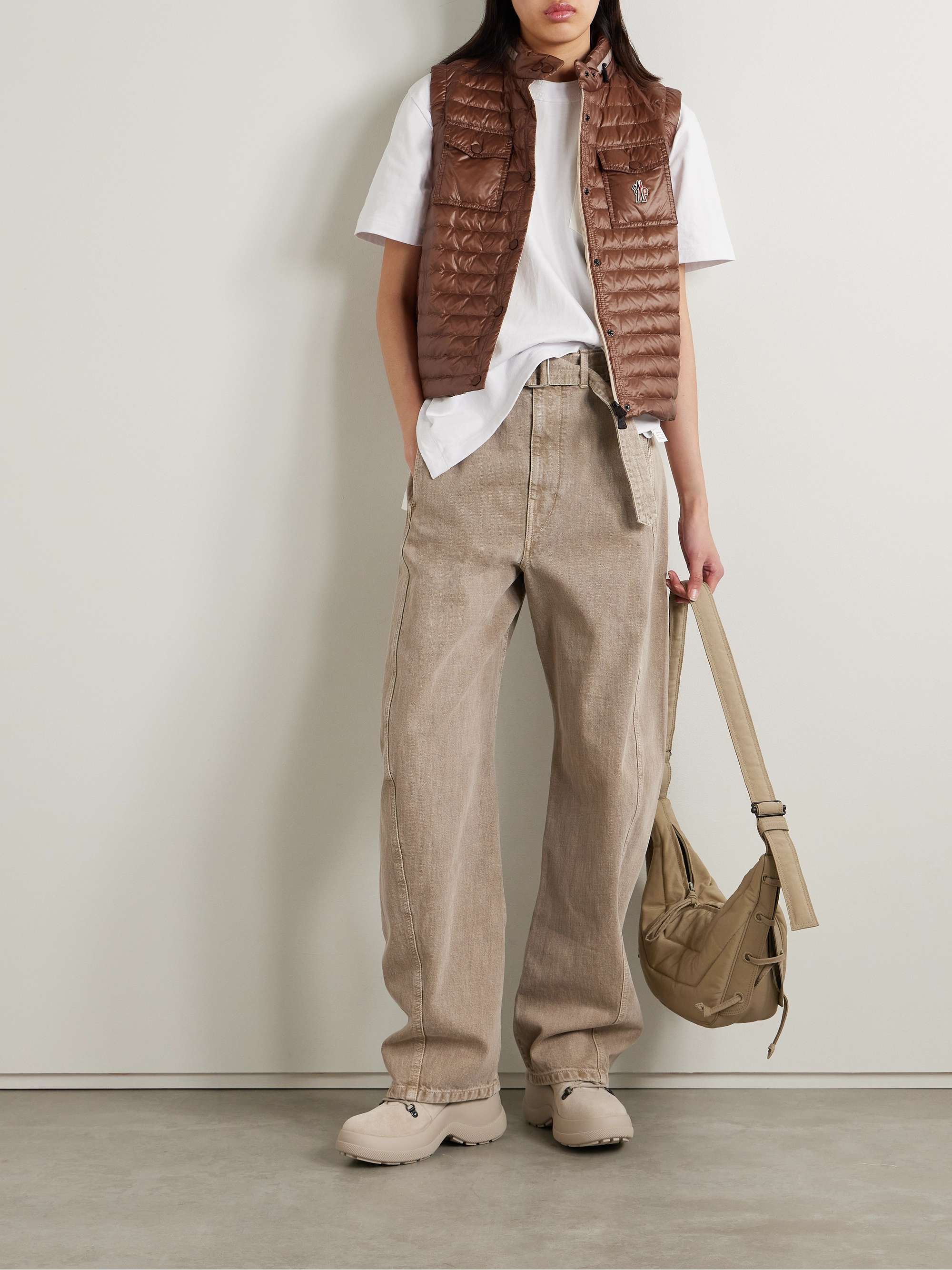 Gumaine quilted ripstop down vest view
