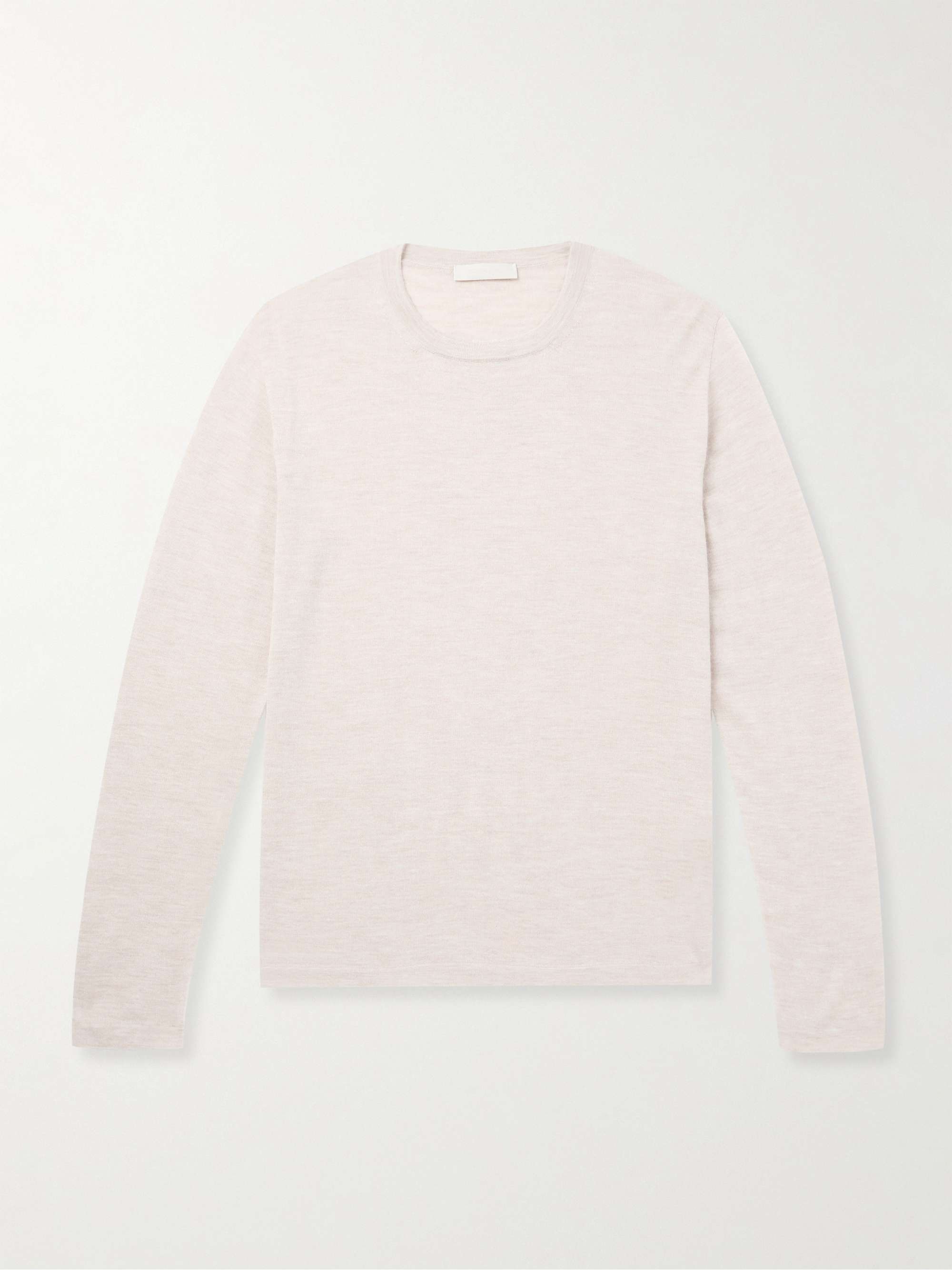 Slim-Fit Cashmere and Silk-Blend T-Shirt view