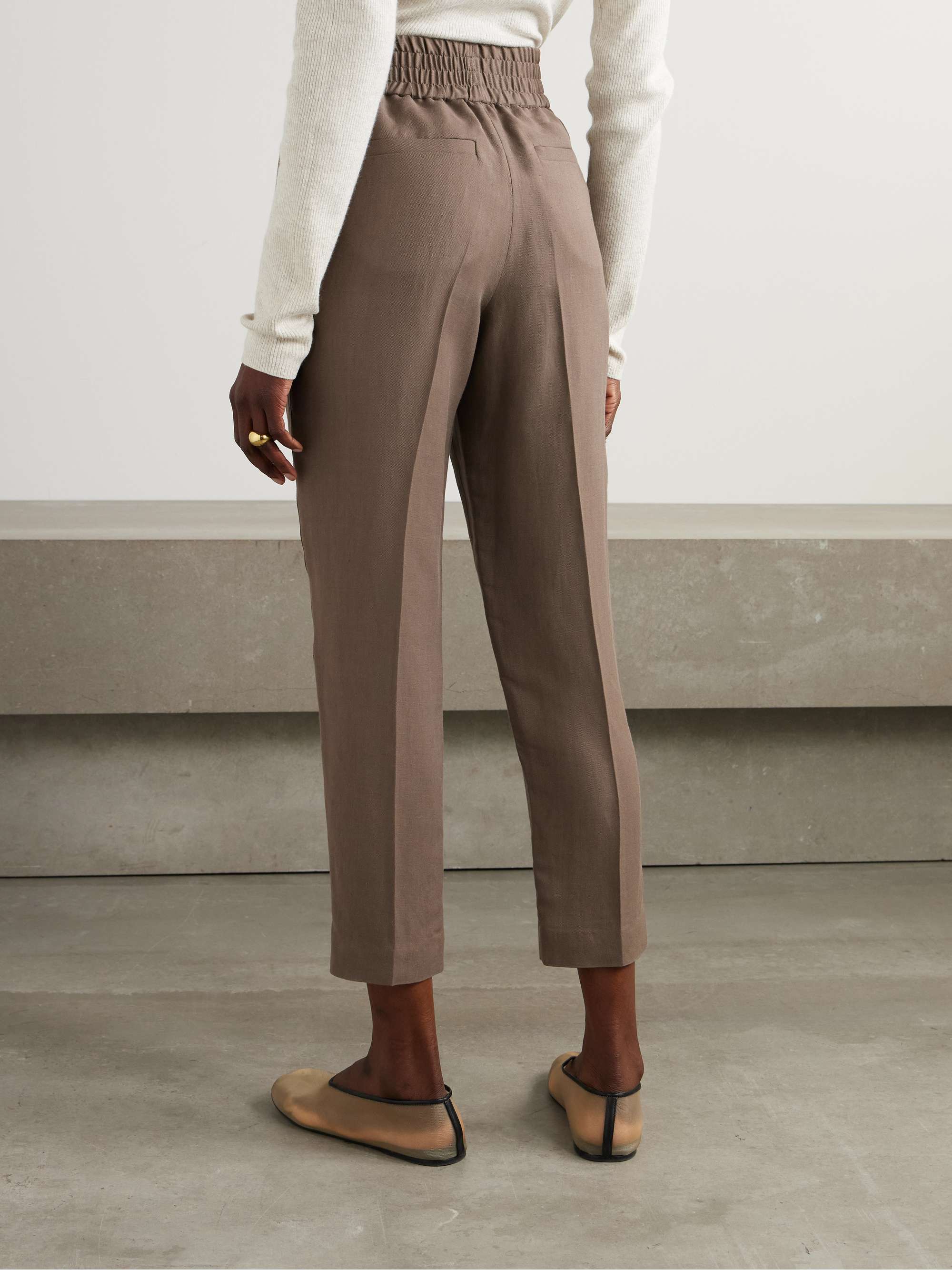 Woven tapered pants view
