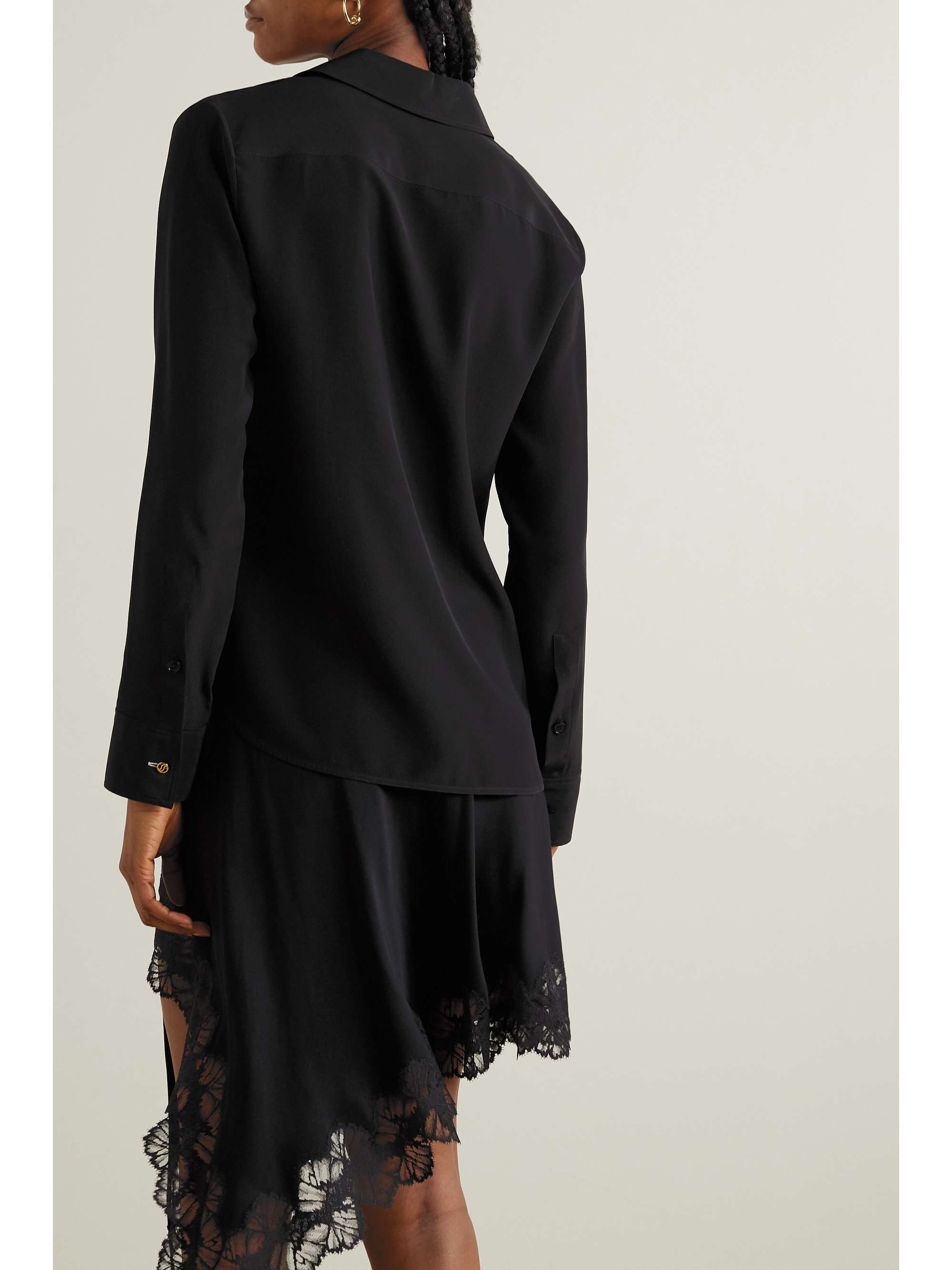 Silk crepe de chine shirt view