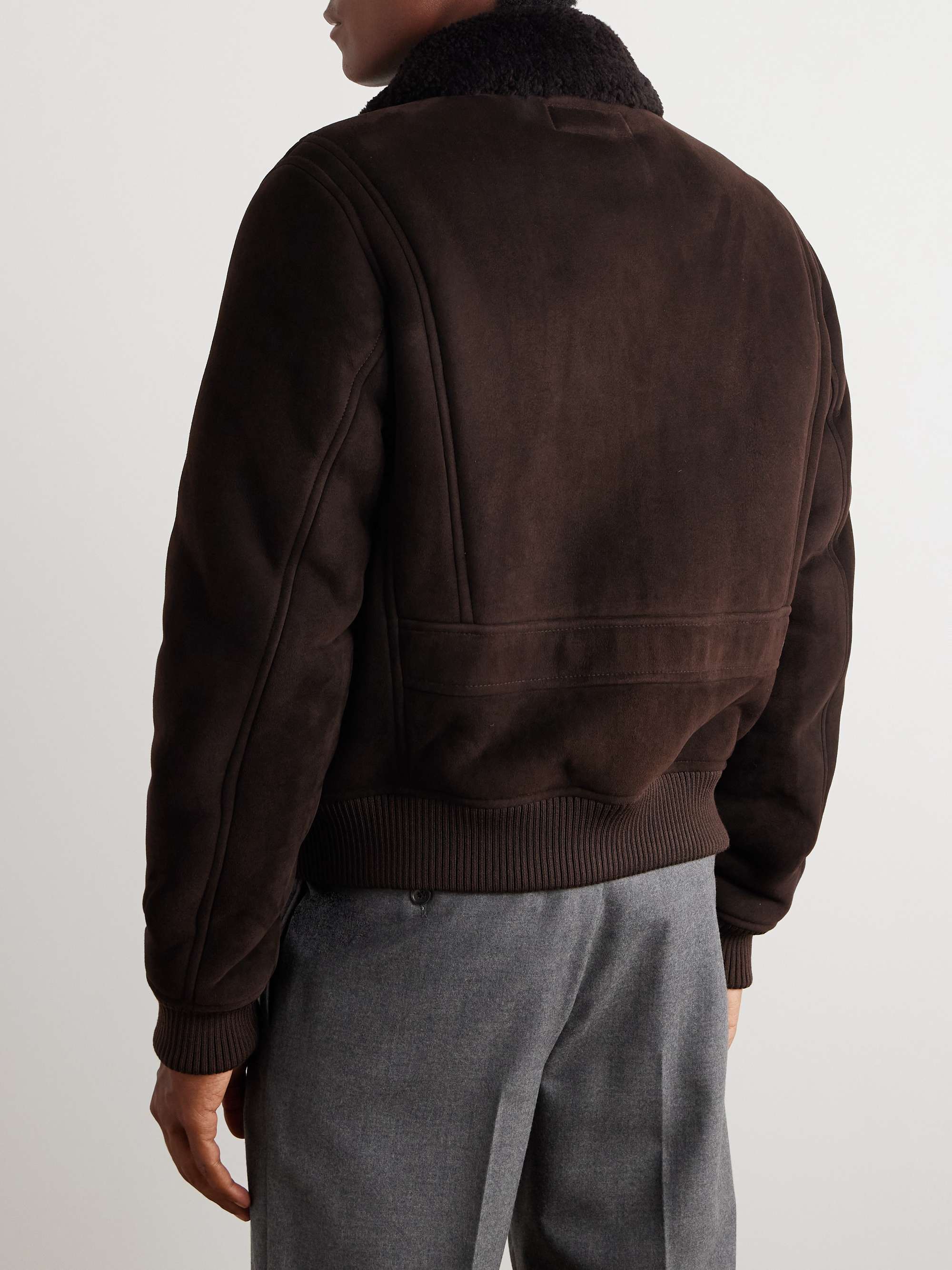 Welles Shearling Bomber Jacket view