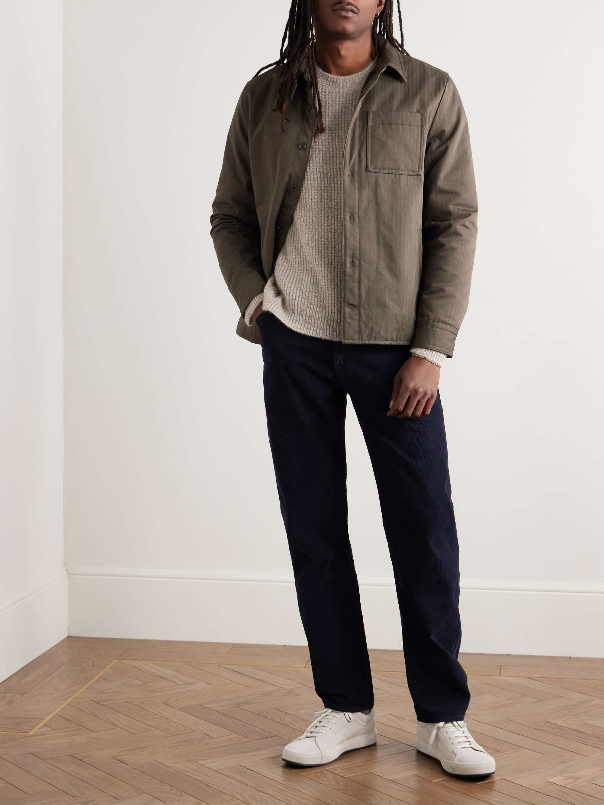 Waffle-Knit Cashmere Sweater view