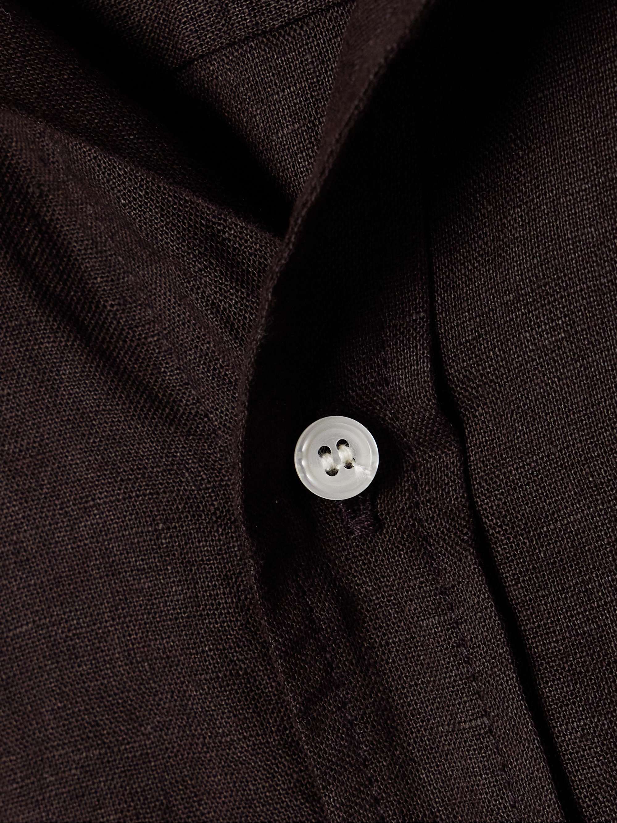 Kayla Shrunken linen shirt view