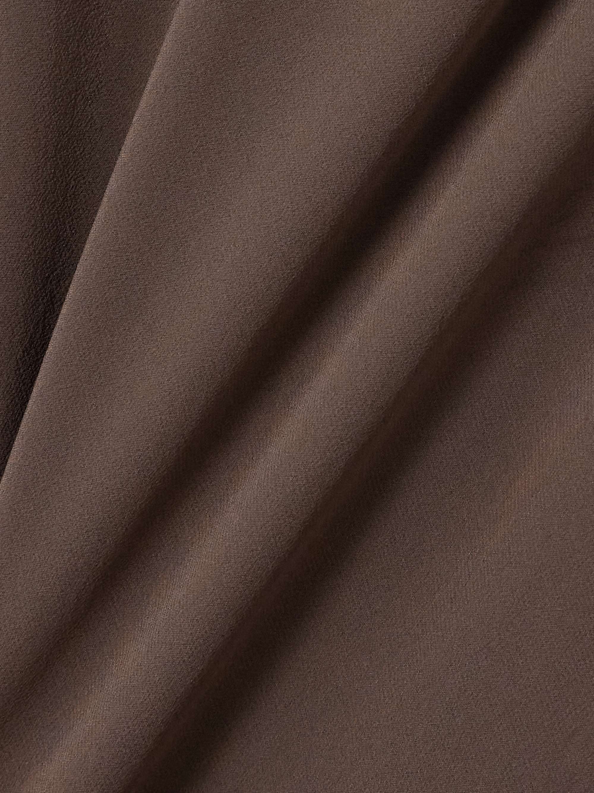 Silk crepe de chine midi dress view