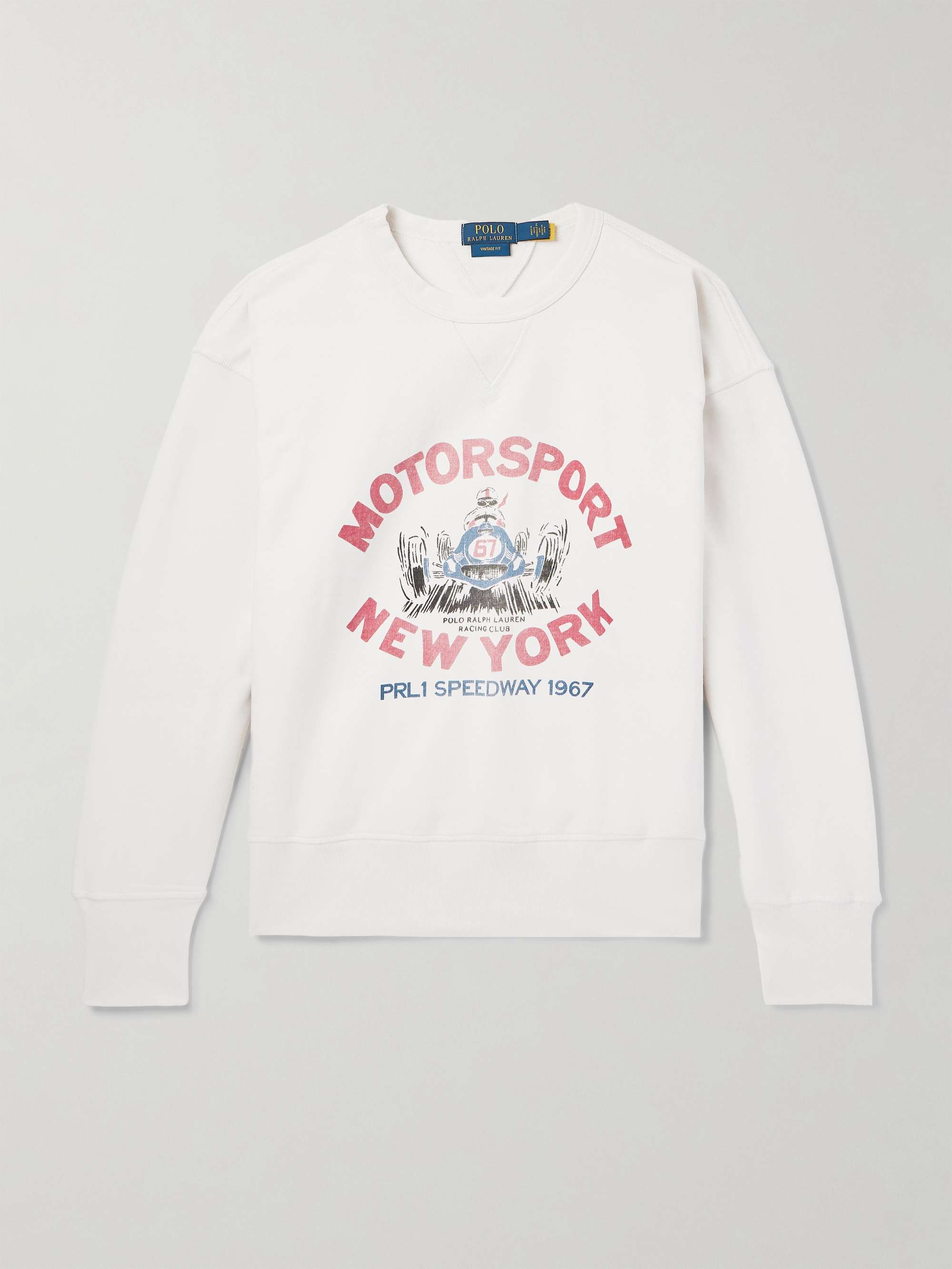 Printed Cotton-Blend Jersey Sweatshirt view