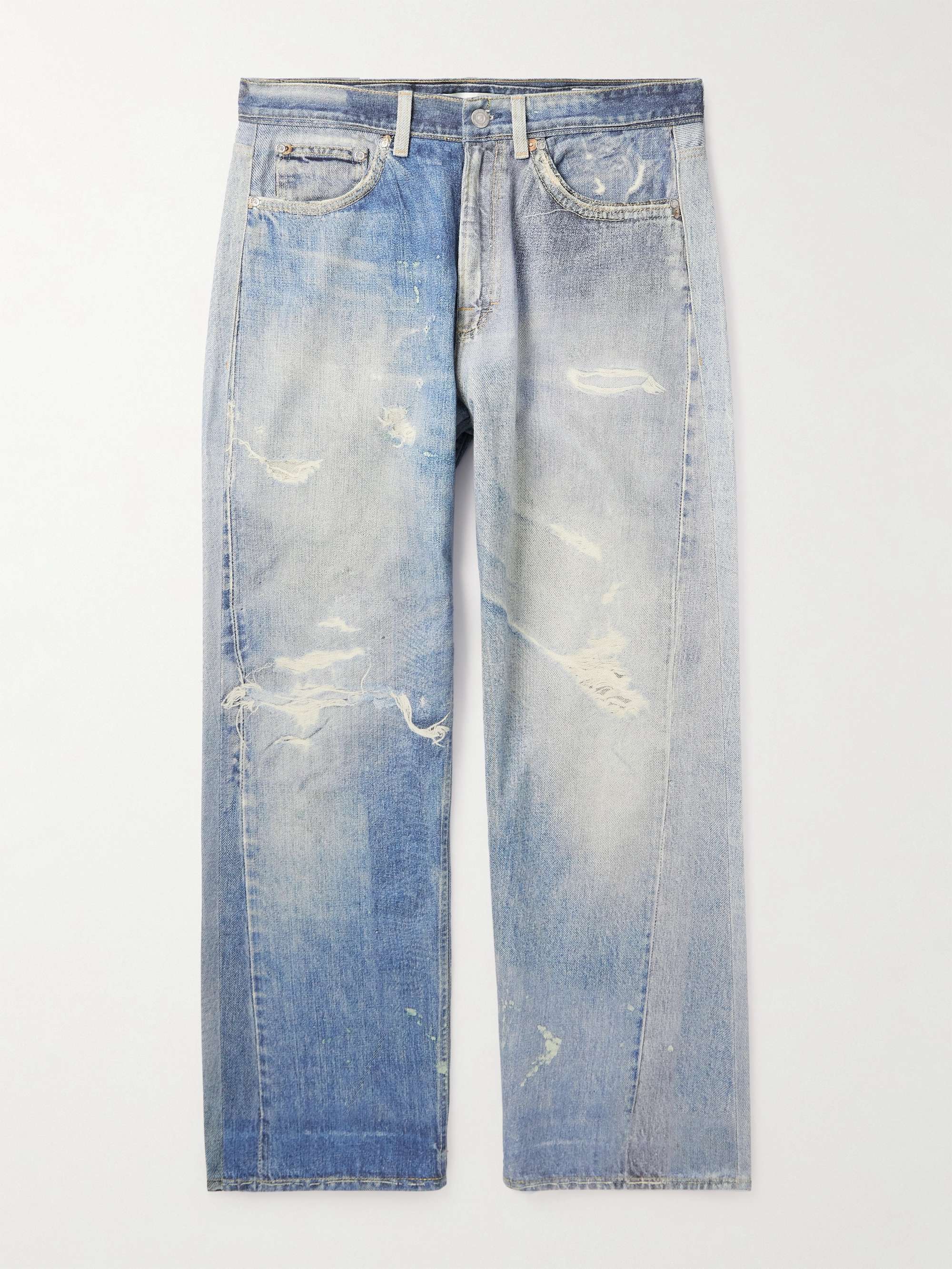 Third Cut Straight-Leg Printed Jeans view
