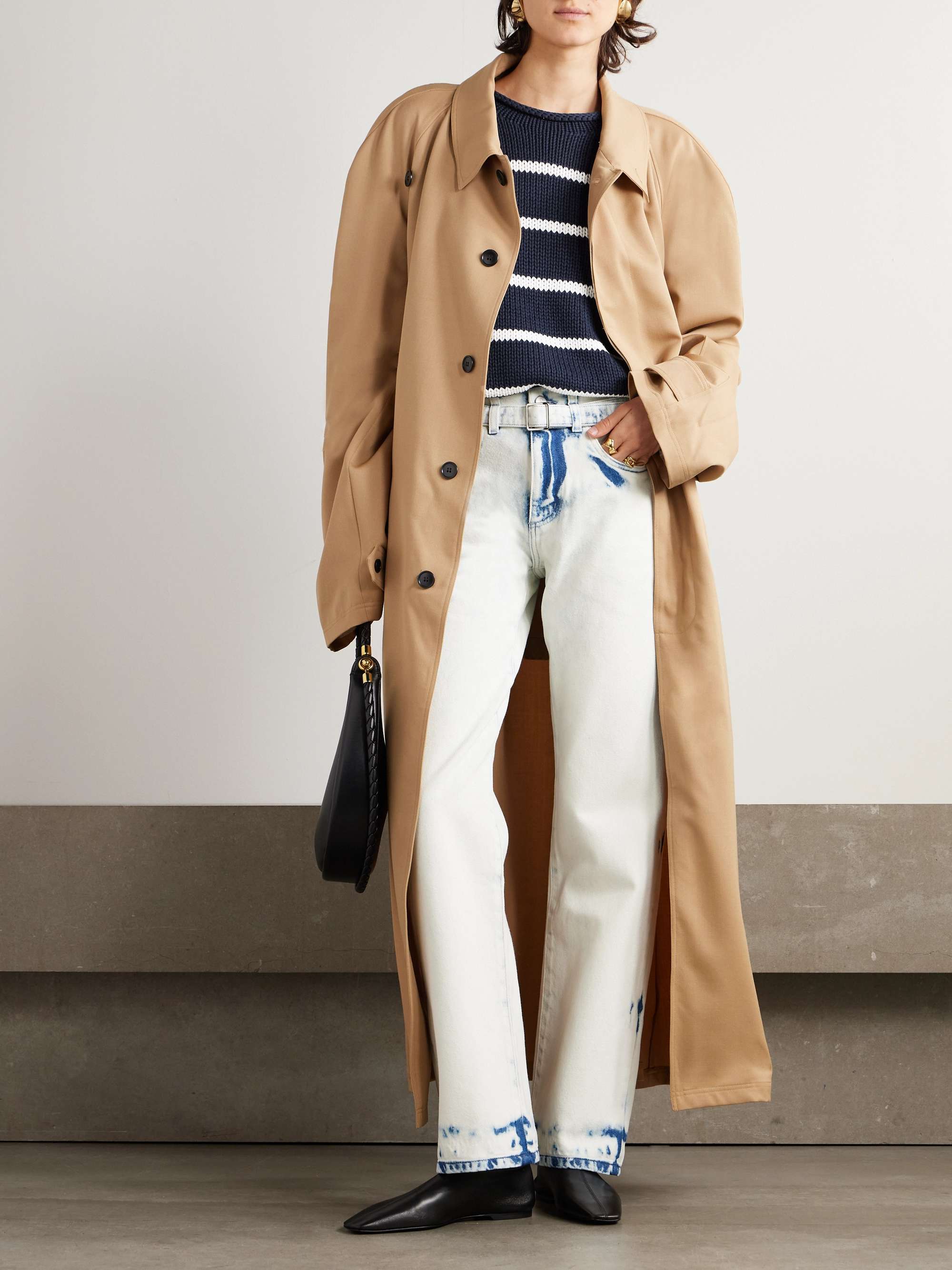 Marina striped cotton sweater view
