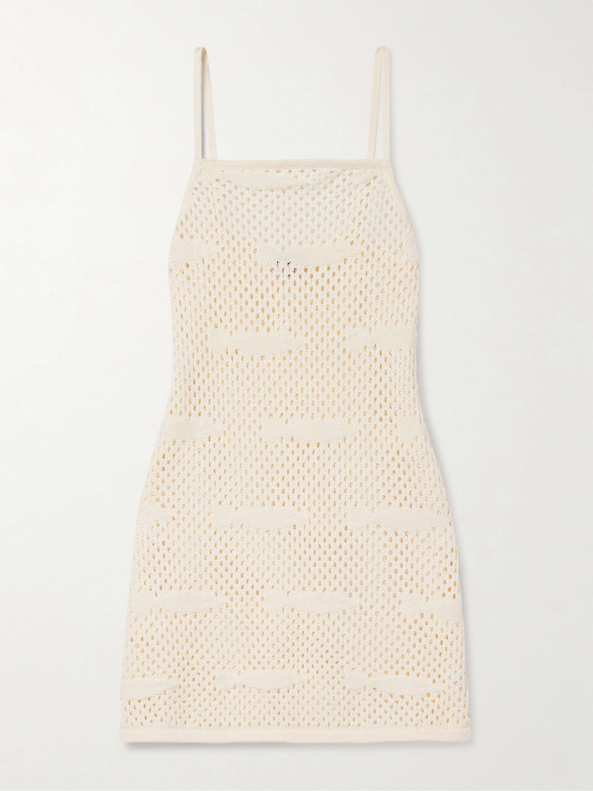 Rio crocheted cotton mini dress view
