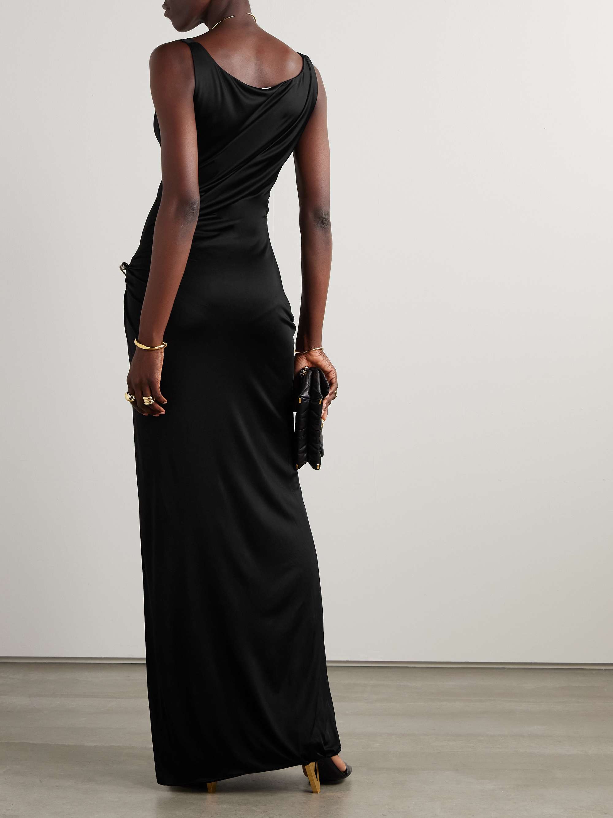 Embellished jersey gown view