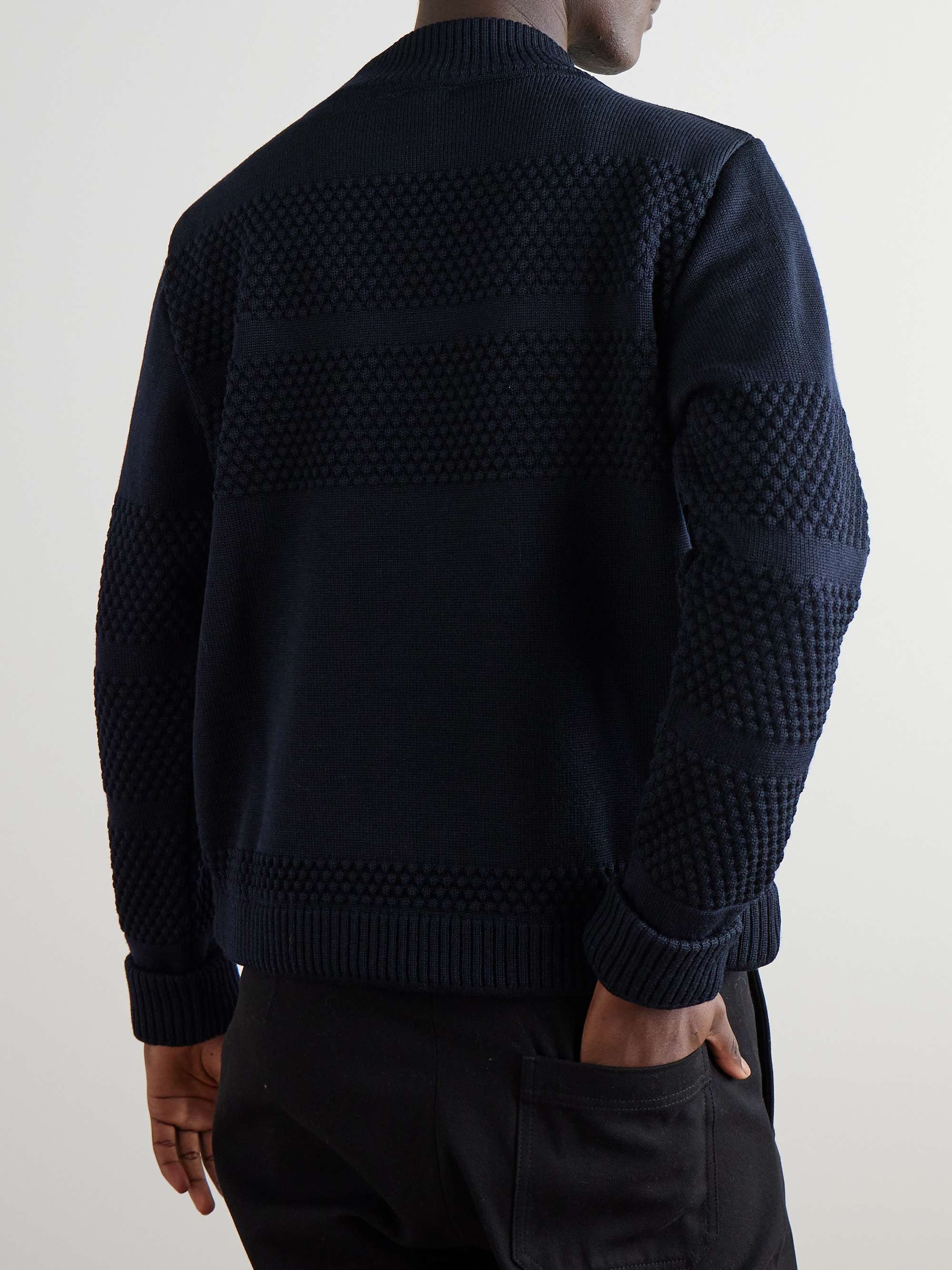 Fisherman II Textured Virgin Wool Rollneck Sweater view