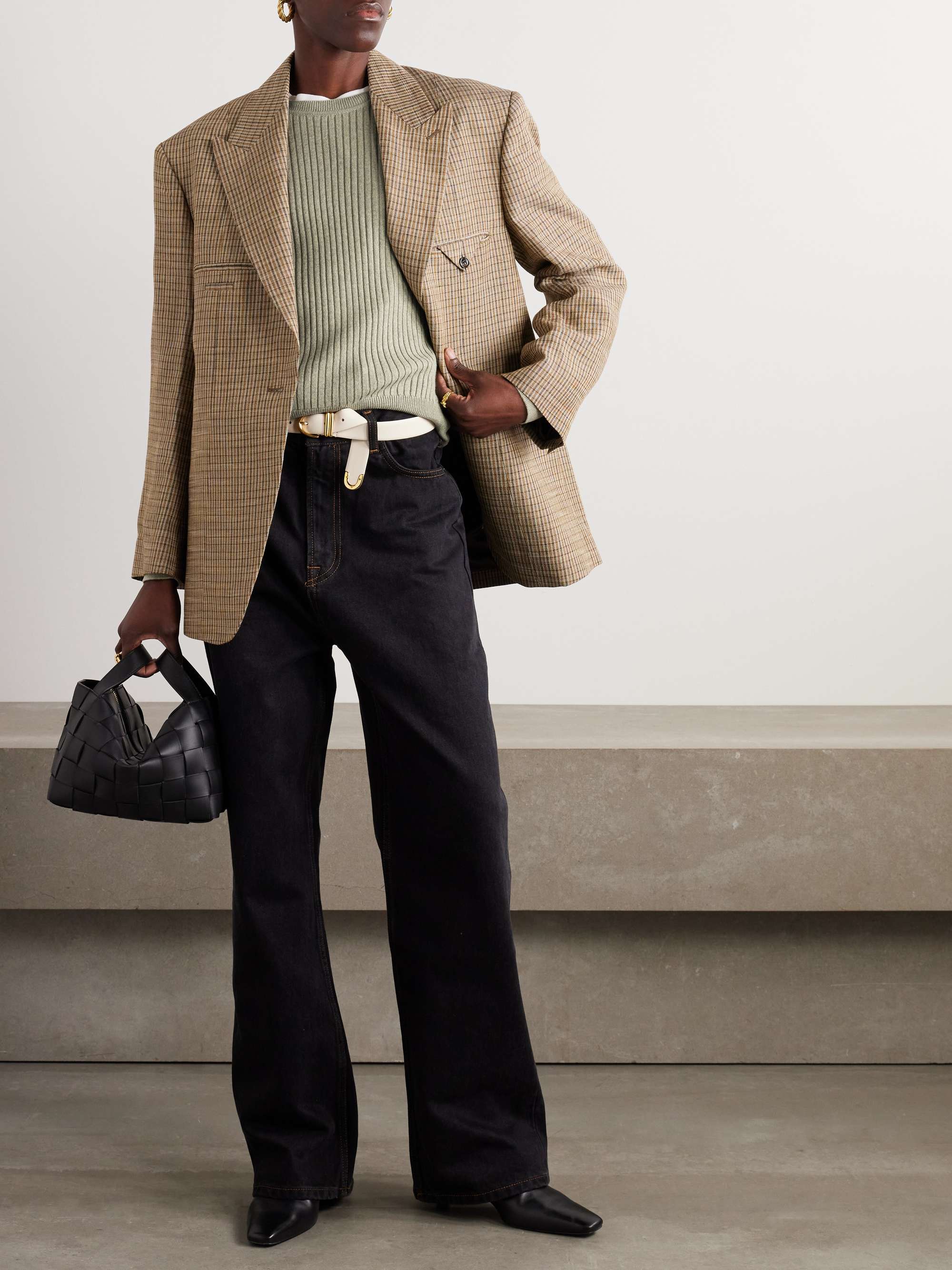 Ribbed cashmere sweater view