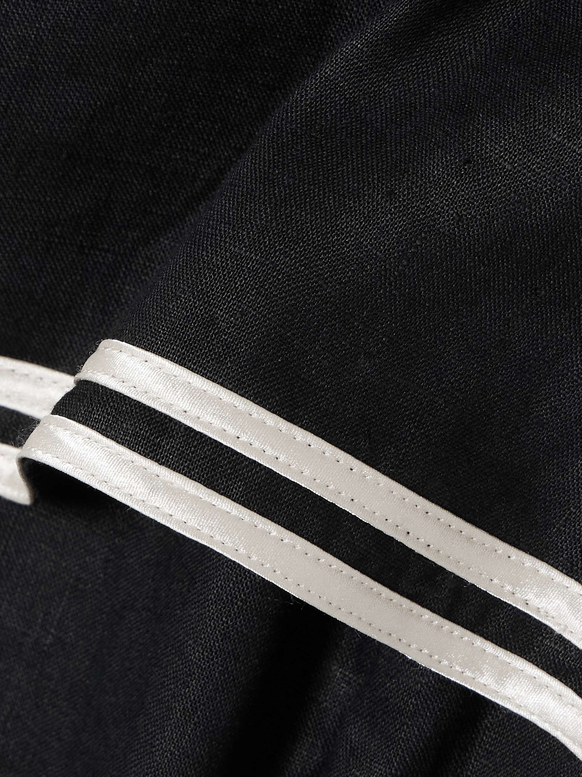 Monroe striped linen mini dress view