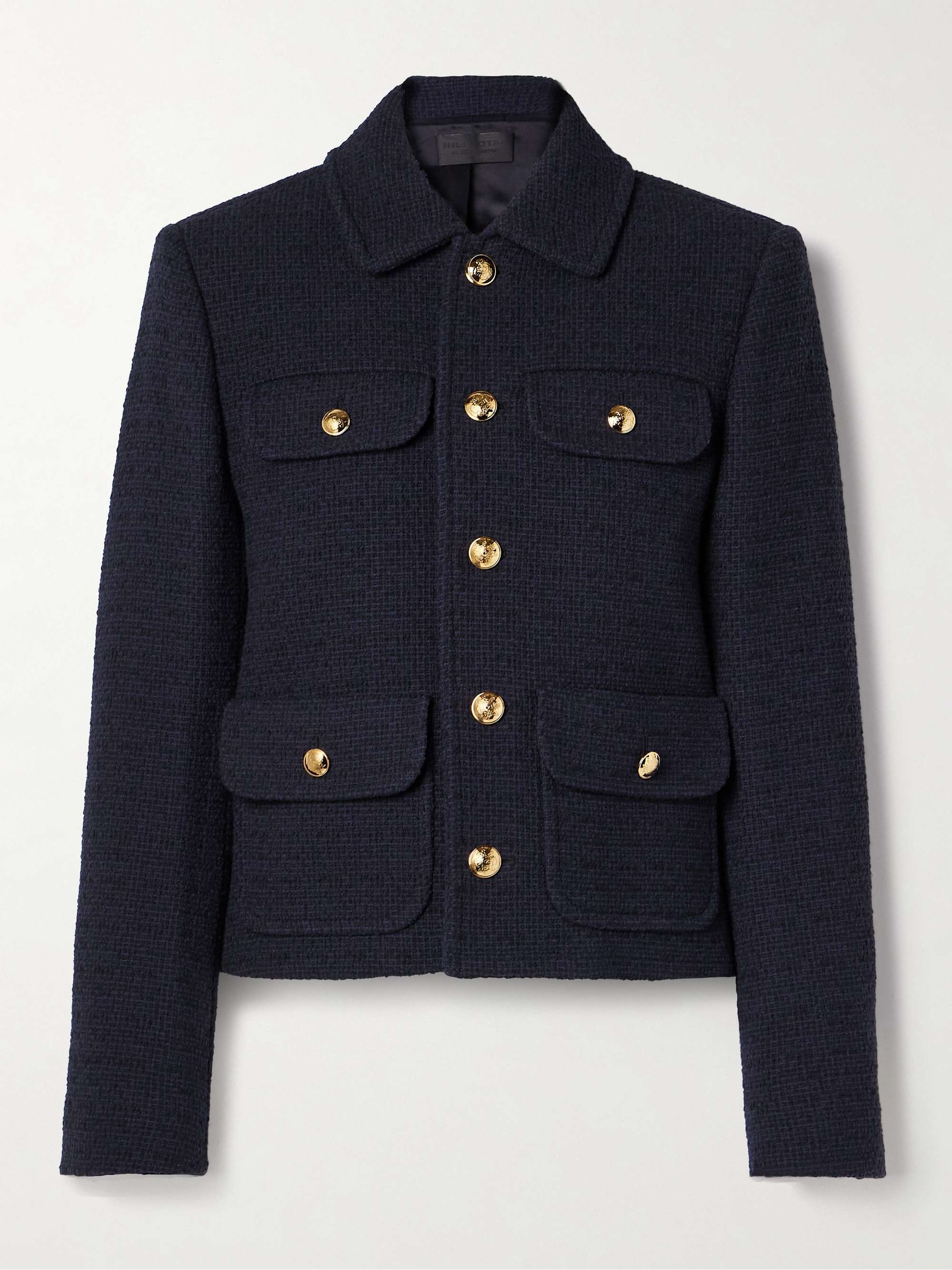Paola cotton-blend tweed jacket view