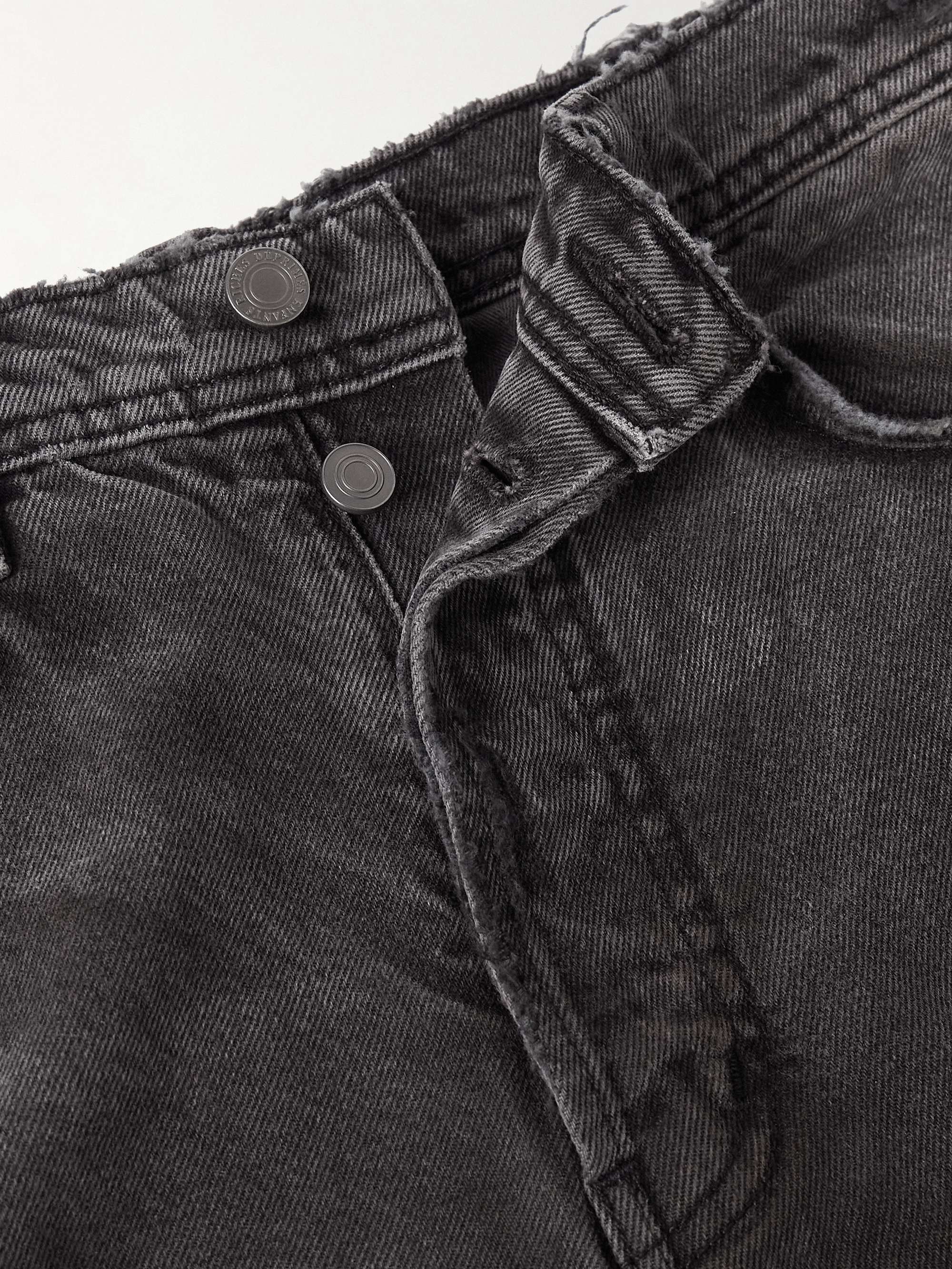 Corpse Pose Wide-Leg Distressed Jeans view