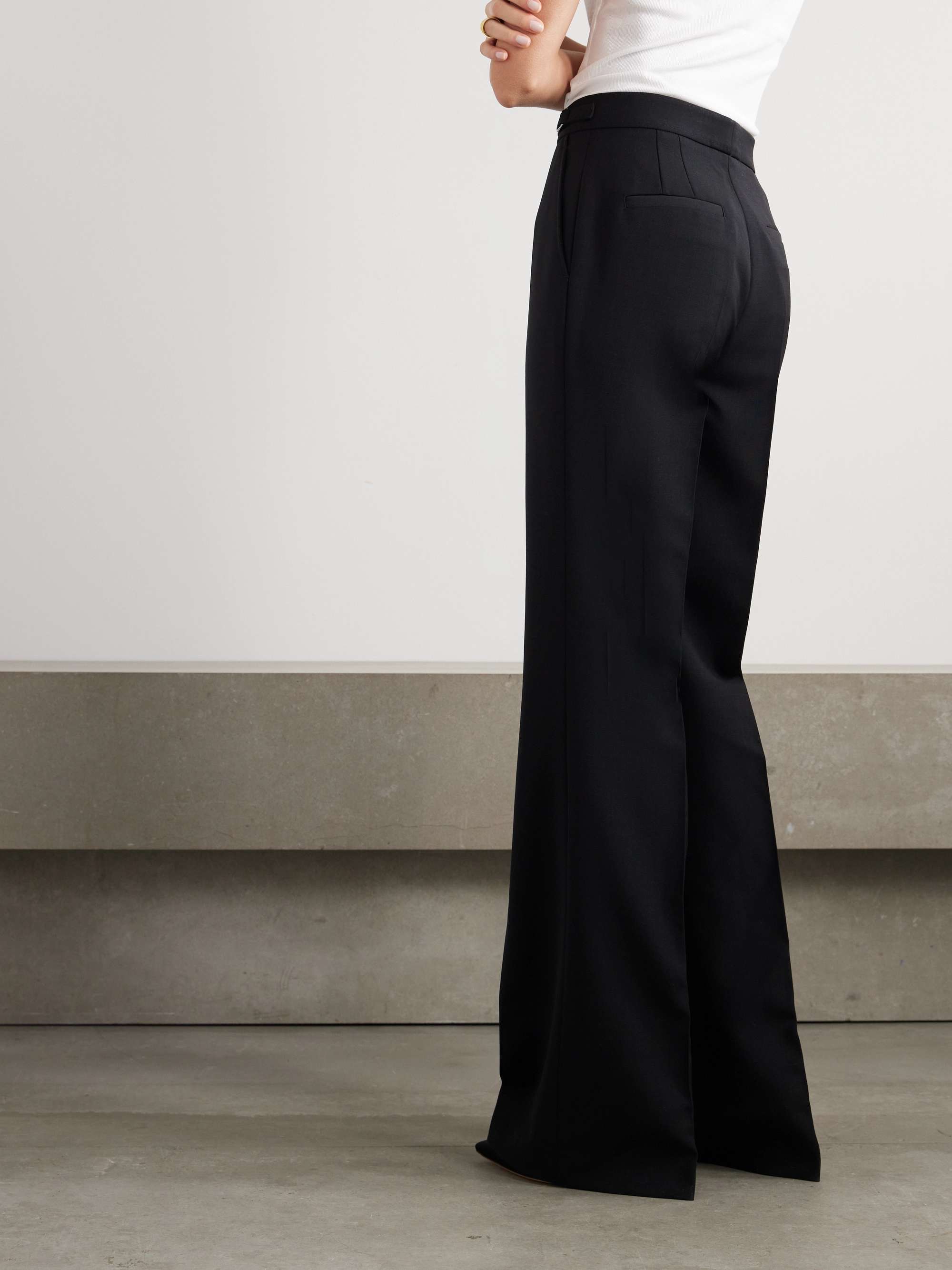 Vesta wool-crepe straight-leg pants view