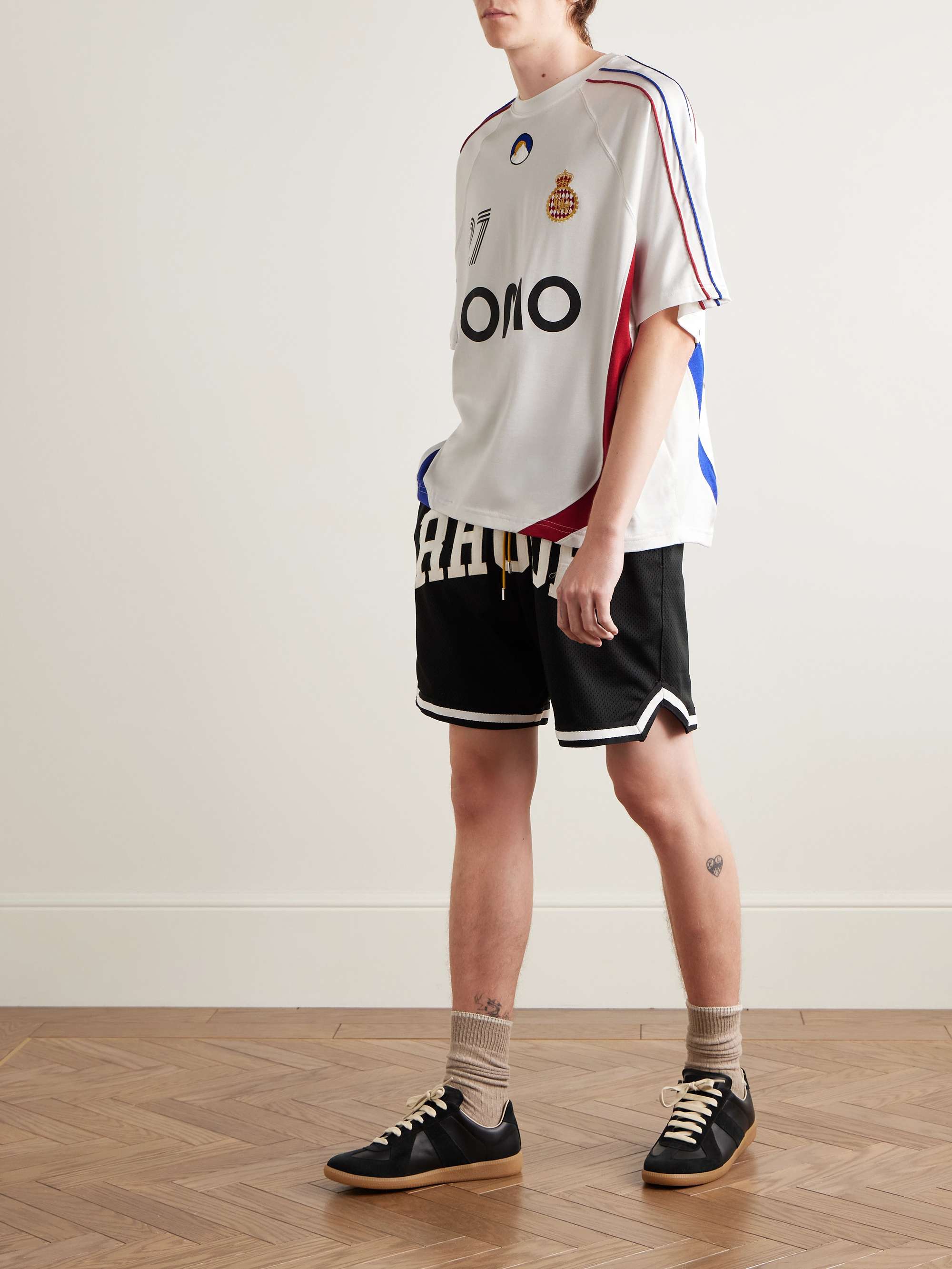 + Como 1907 Embroidered Printed Cotton-Blend Jersey T-Shirt view