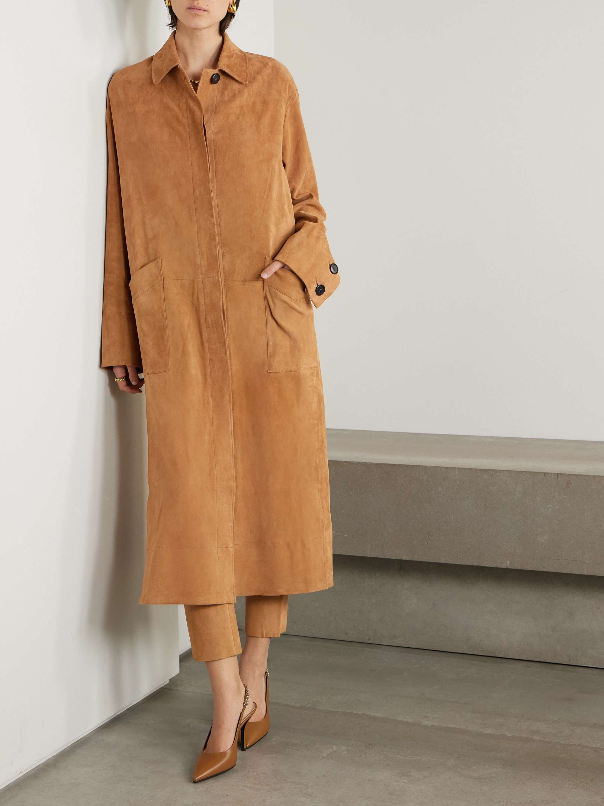 Corleone suede coat view