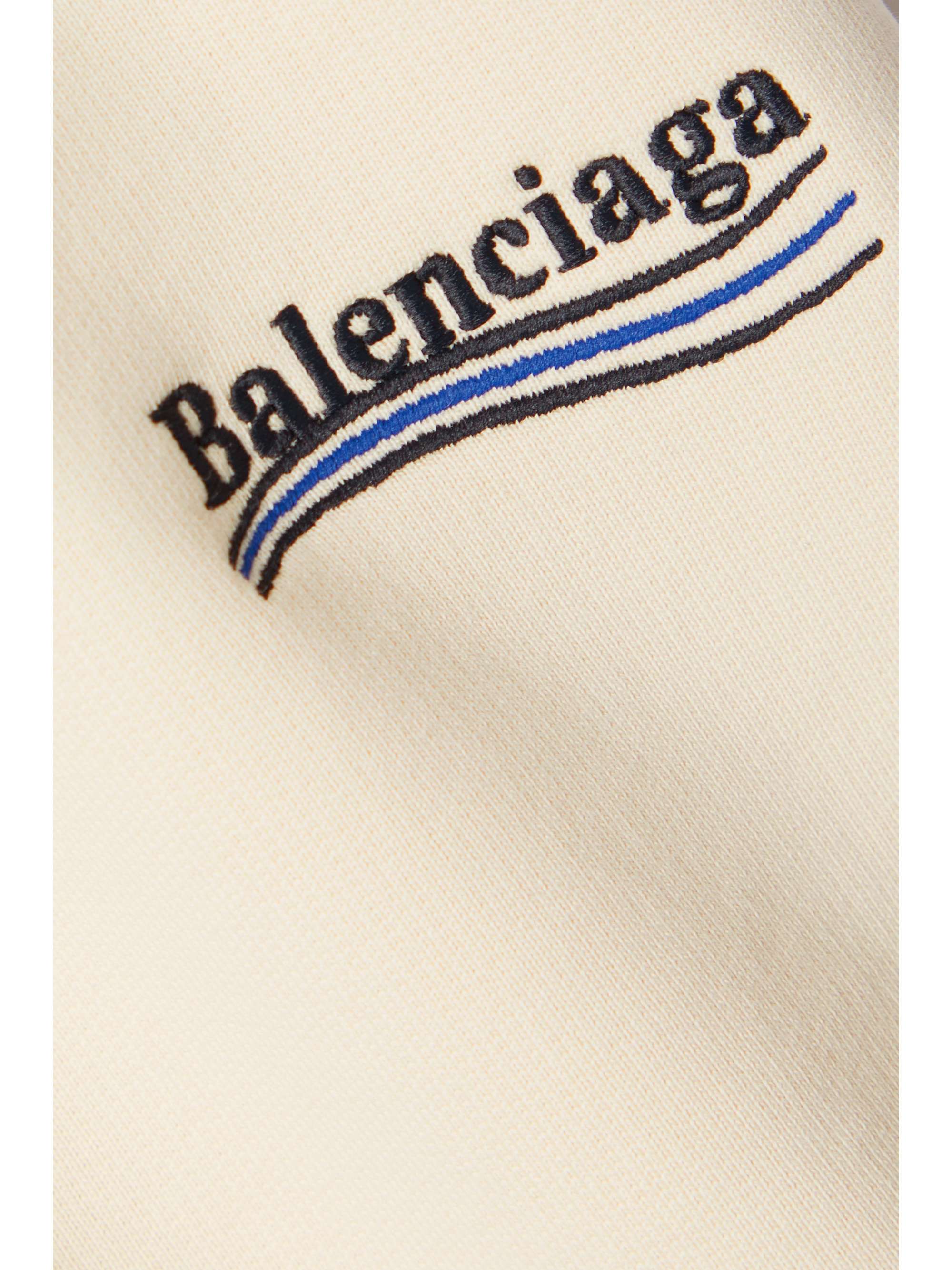 Embroidered cotton-jersey shorts view