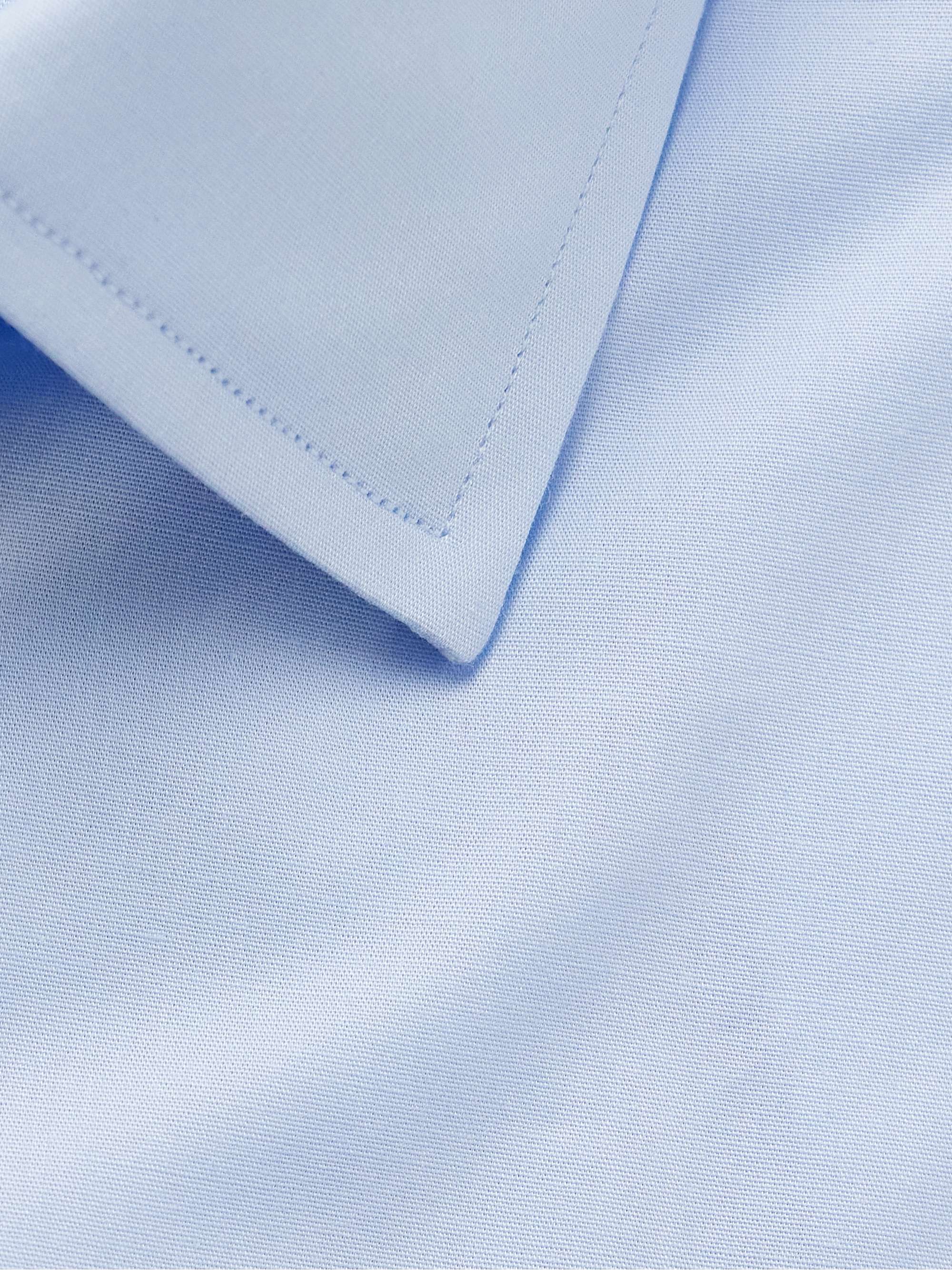 Slim-Fit Cotton-Blend Poplin Shirt view