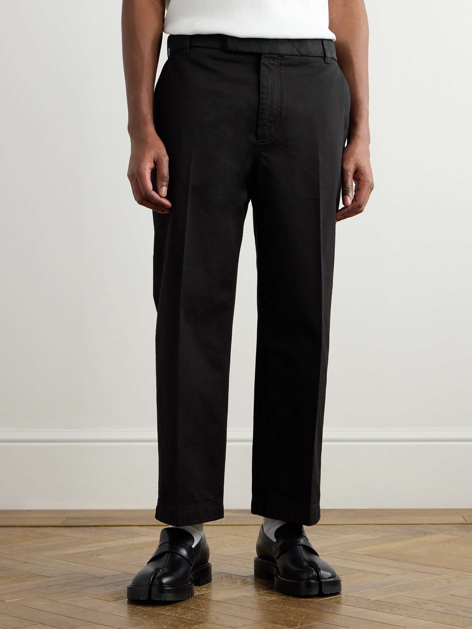 Utility Tapered Garment-Dyed Cotton-Twill Trousers view