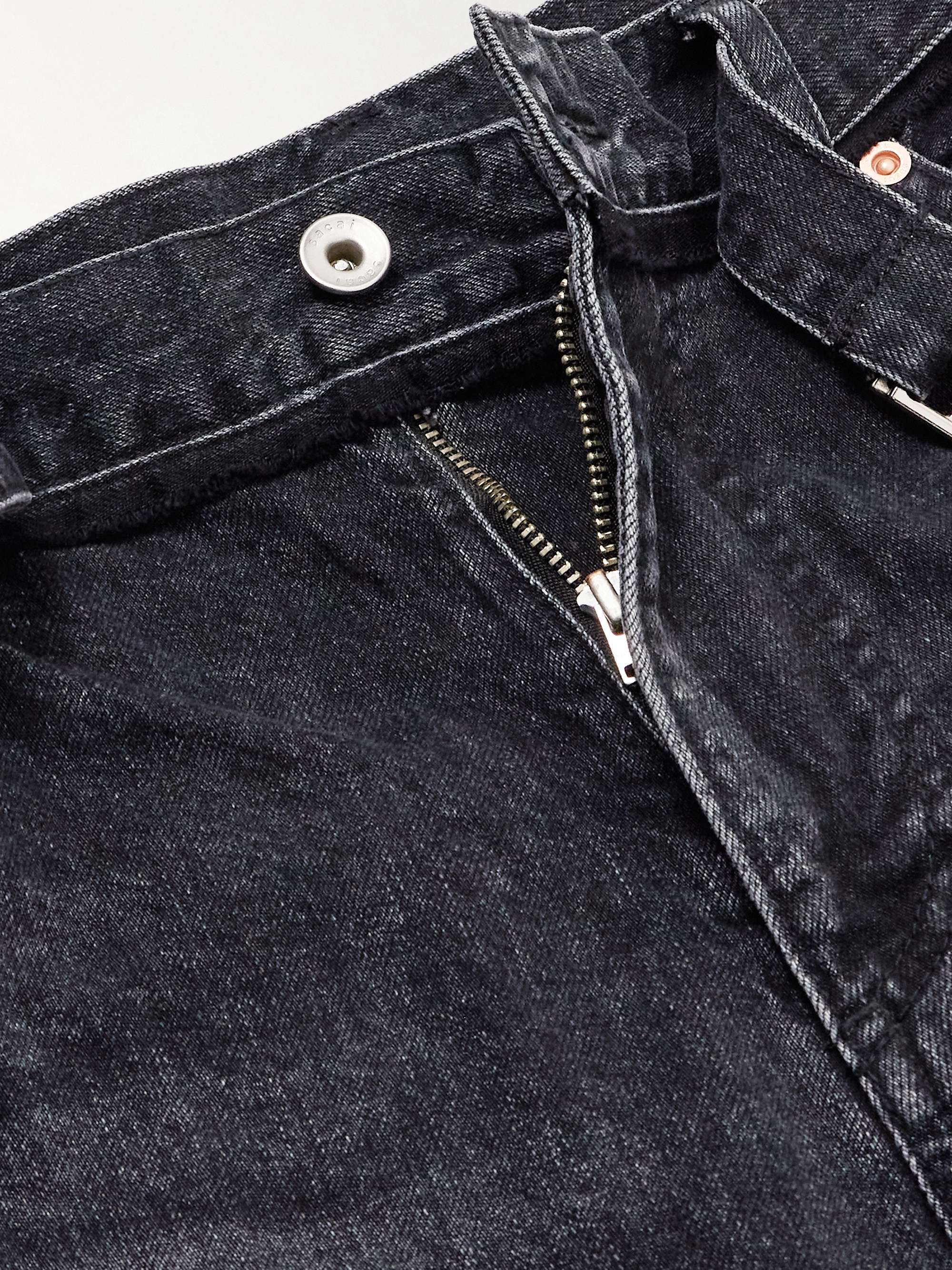 Belted high-rise wide-leg jeans view