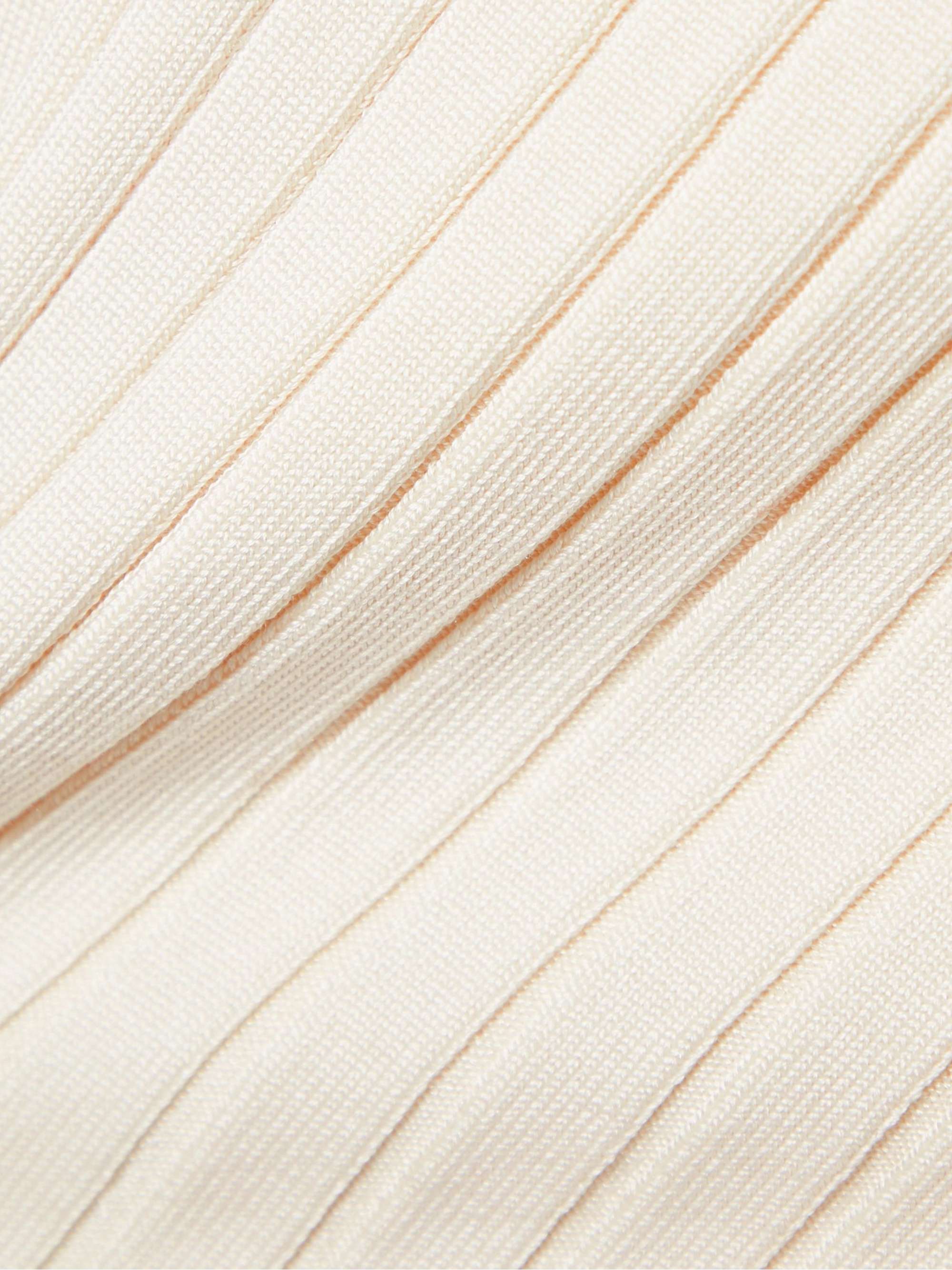 Ash open-back ribbed silk sweater view