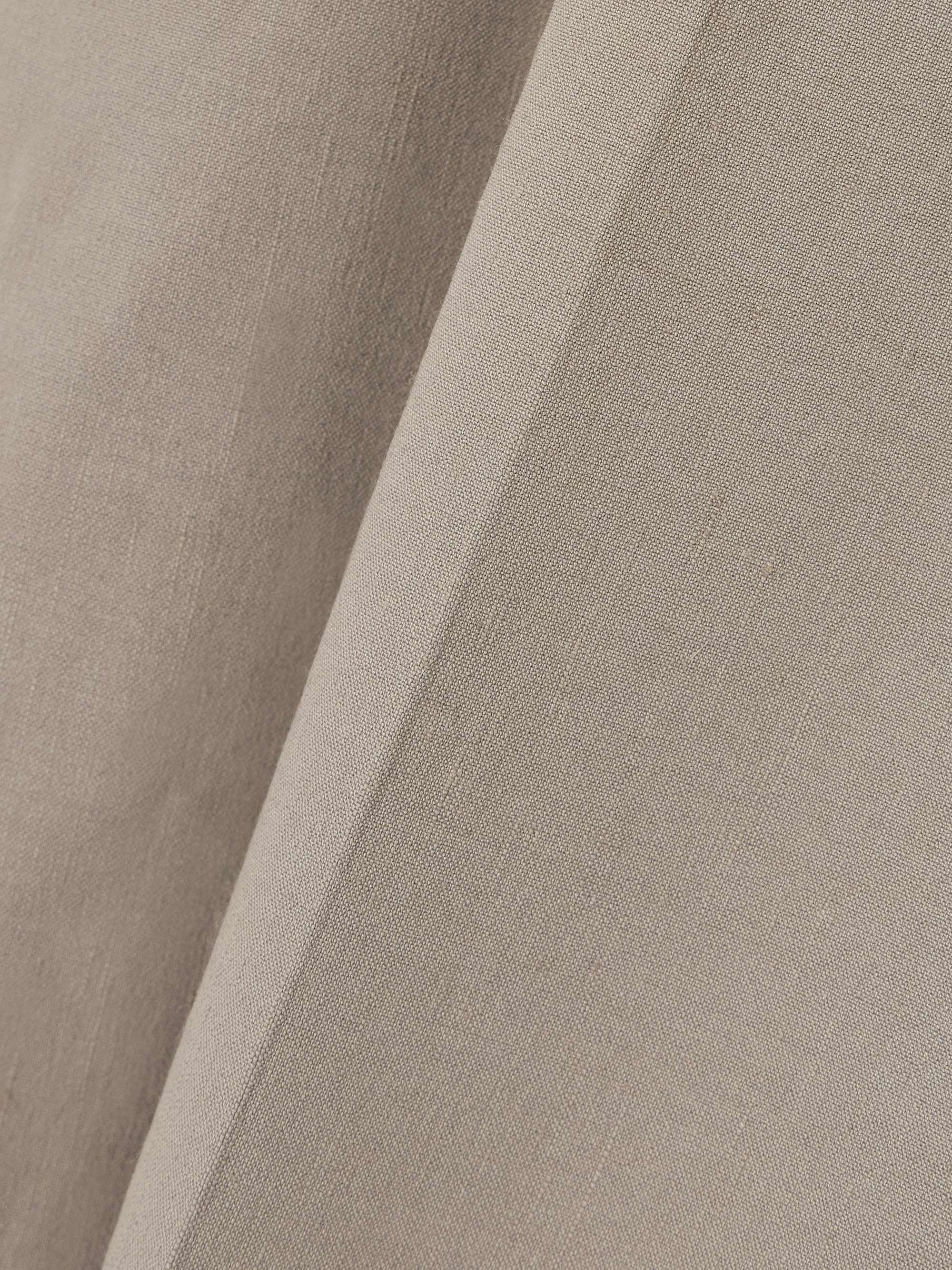 Stretch organic linen-blend straight-leg pants view