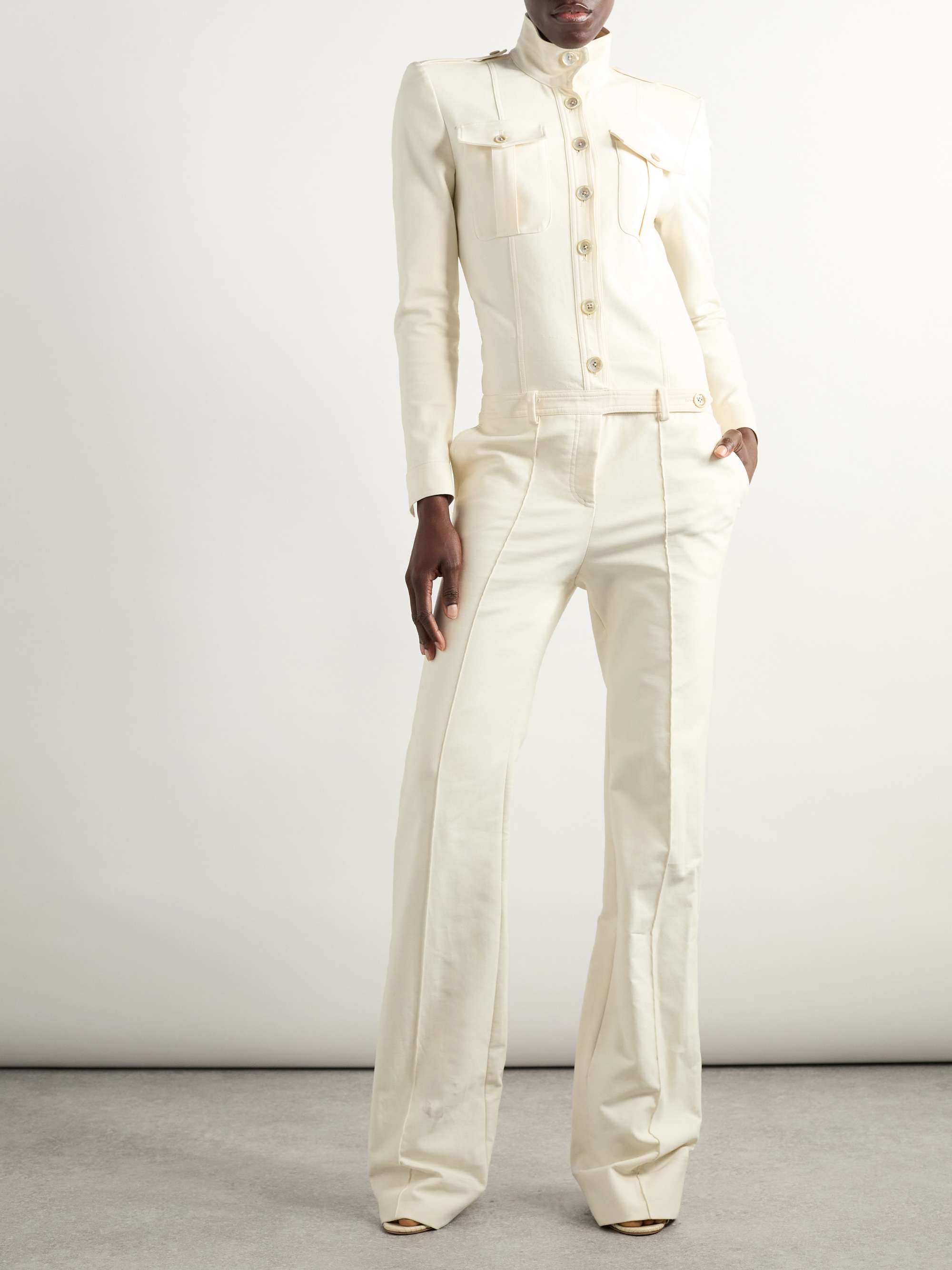 Cotton-twill jumpsuit view