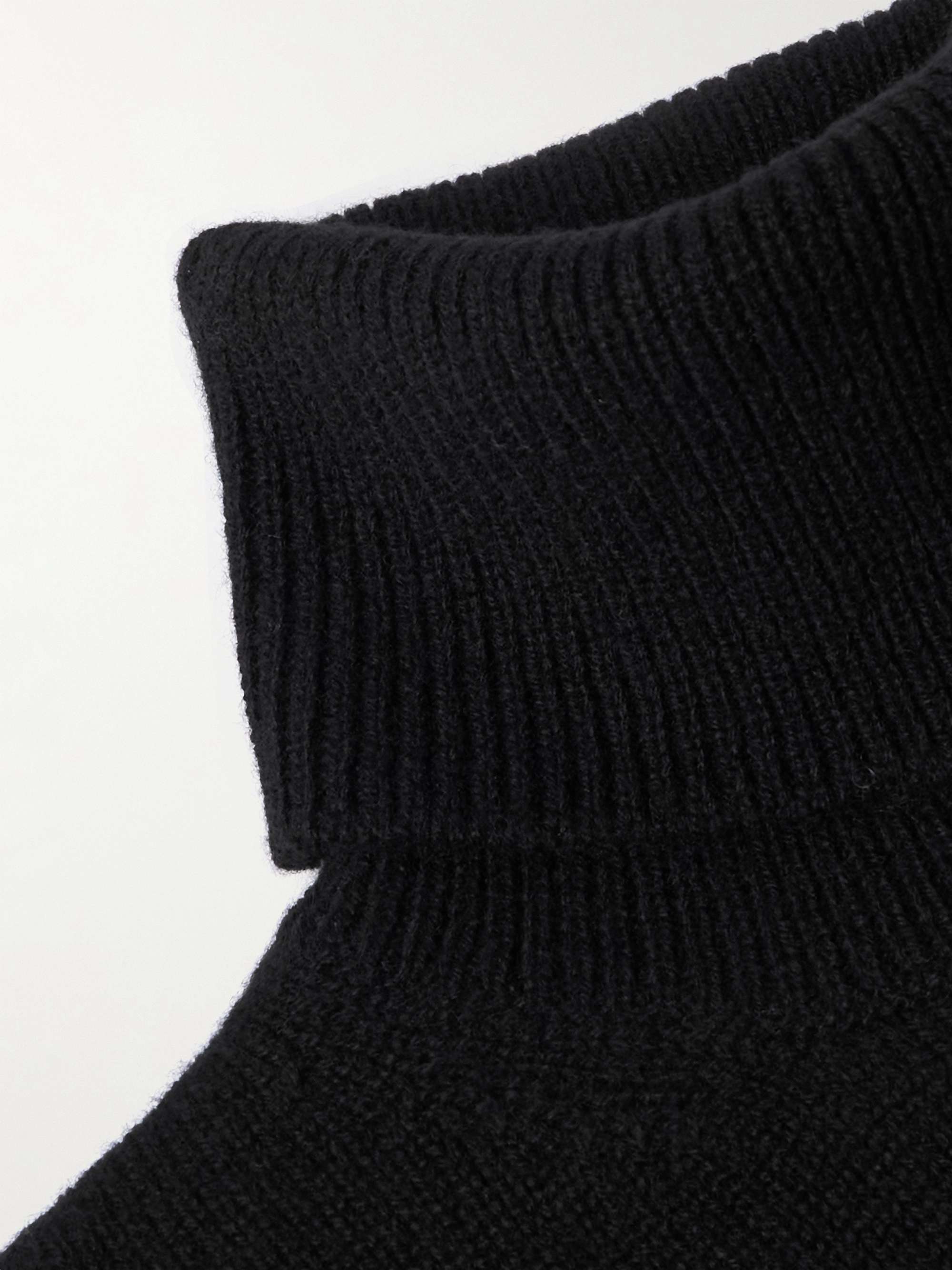 Ribbed Cashmere Rollneck Sweater view